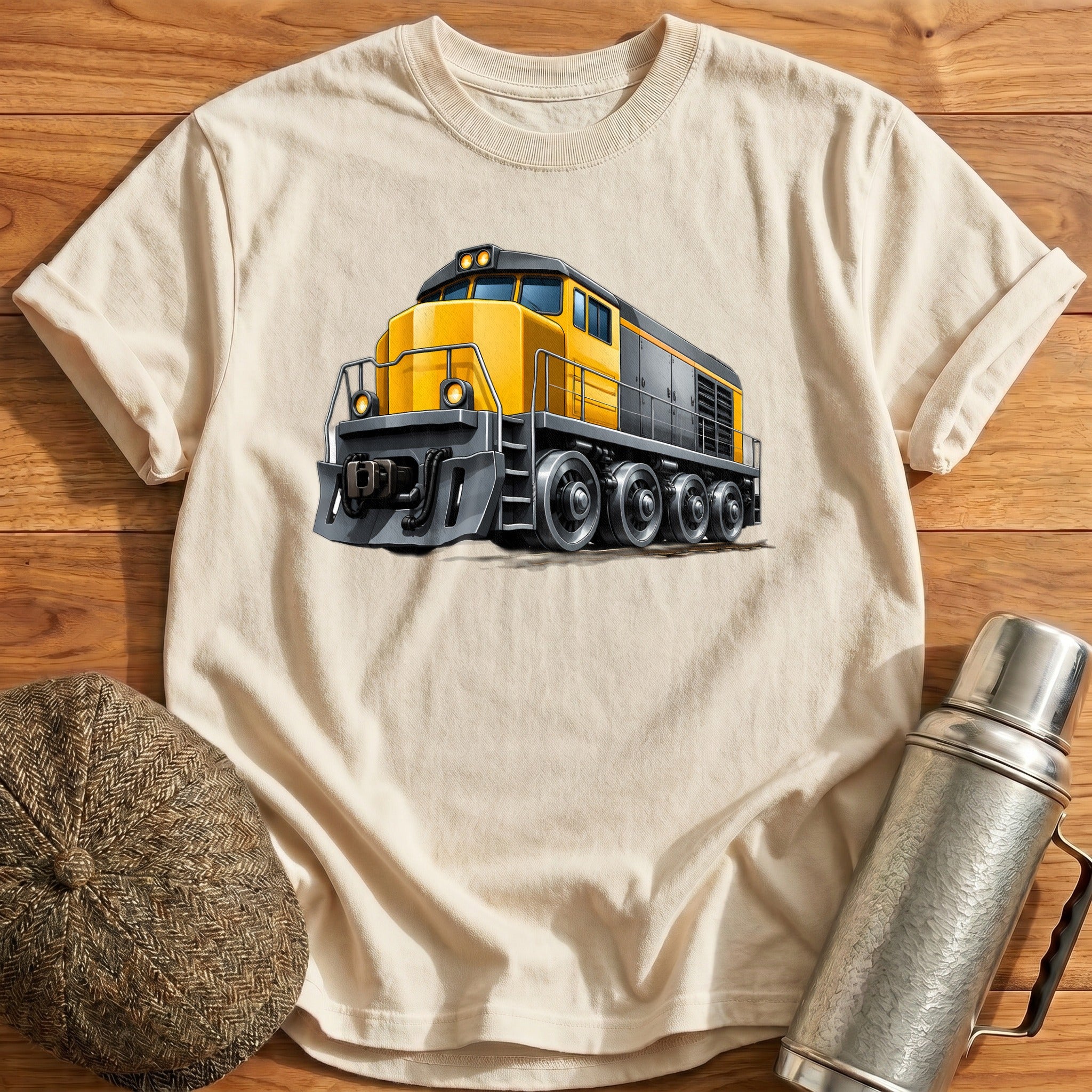 Dieselloco Front34 T-Shirt - Natural