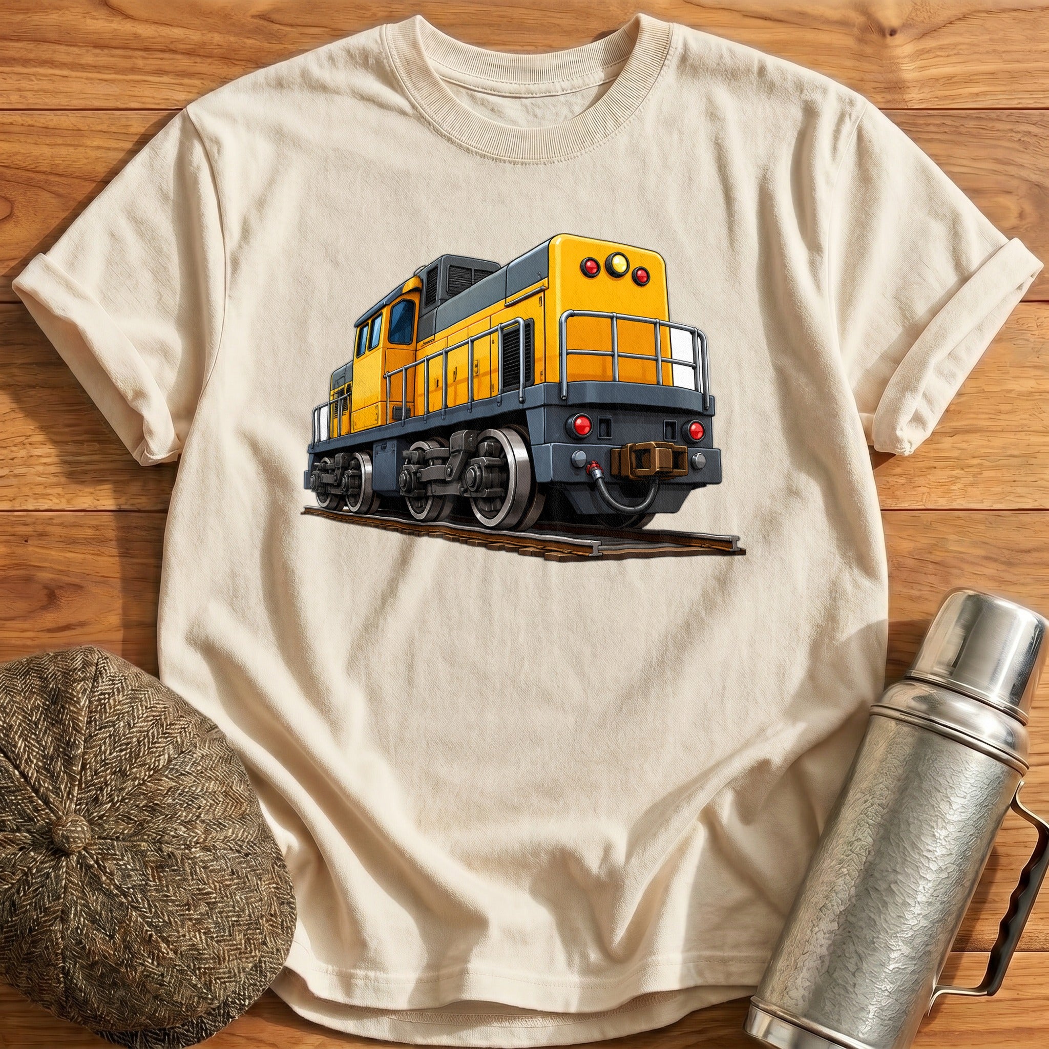Dieselloco Rear34 T-Shirt - Natural