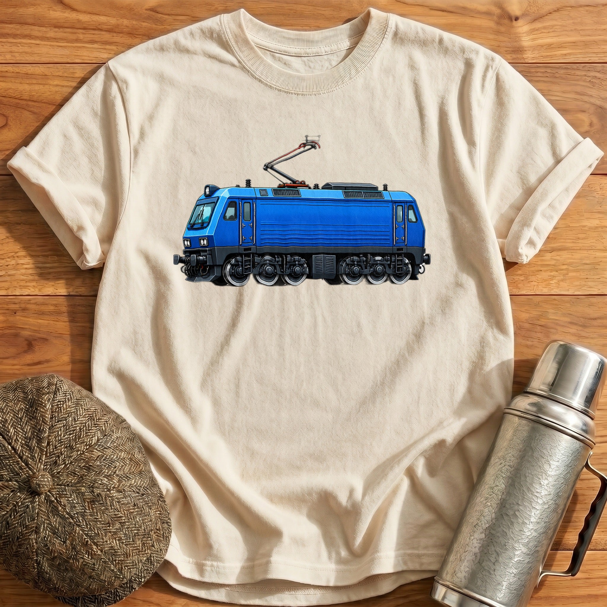 Electricloco Side T-Shirt - Natural