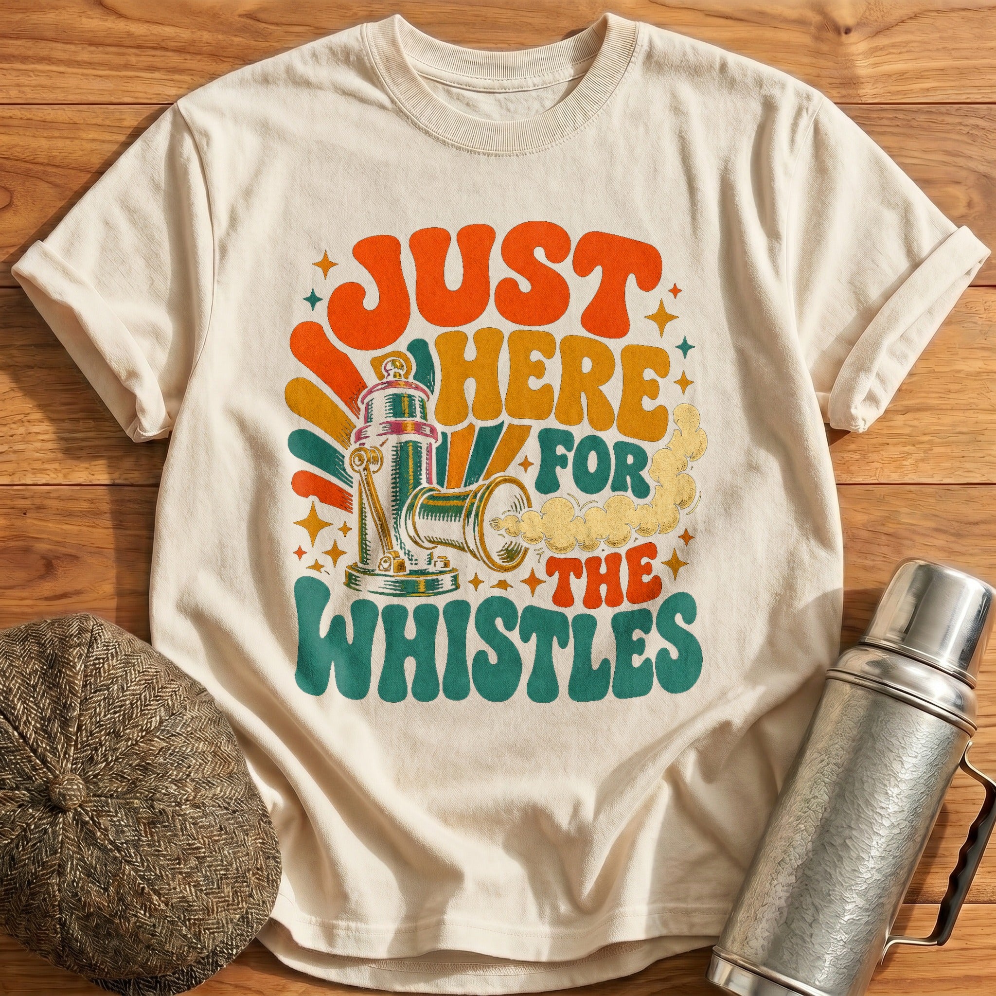 Just Here for the Whistles T-Shirt - Natural