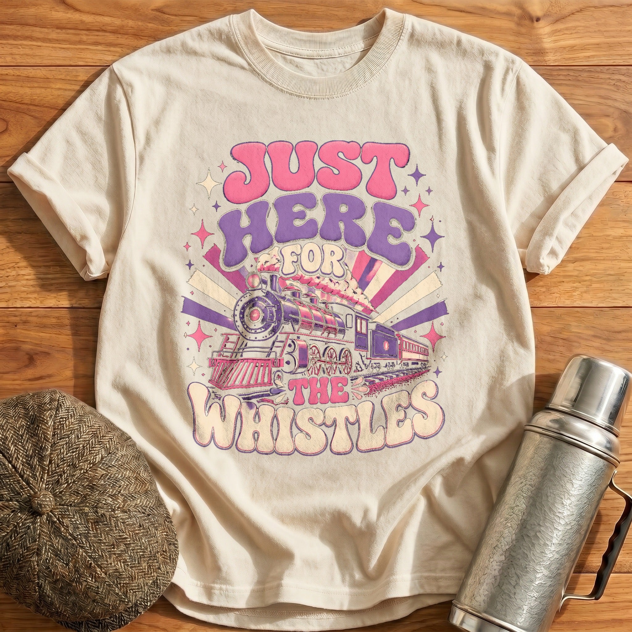 Just Here for the Whistles II T-Shirt - Natural