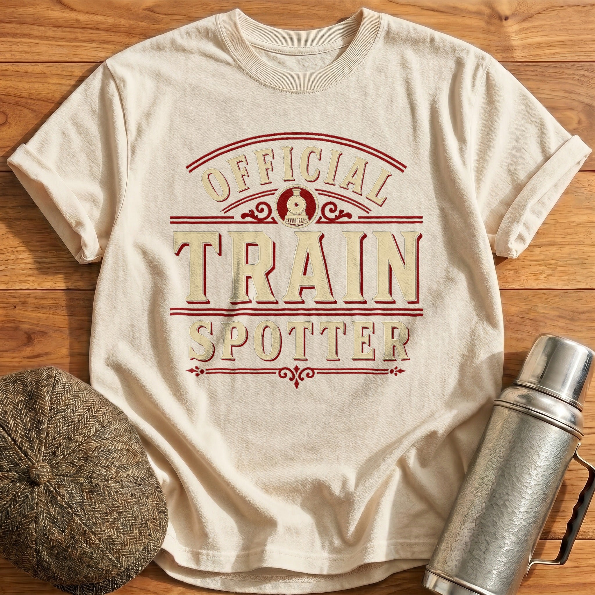 Official Train Spotter T-Shirt - Natural
