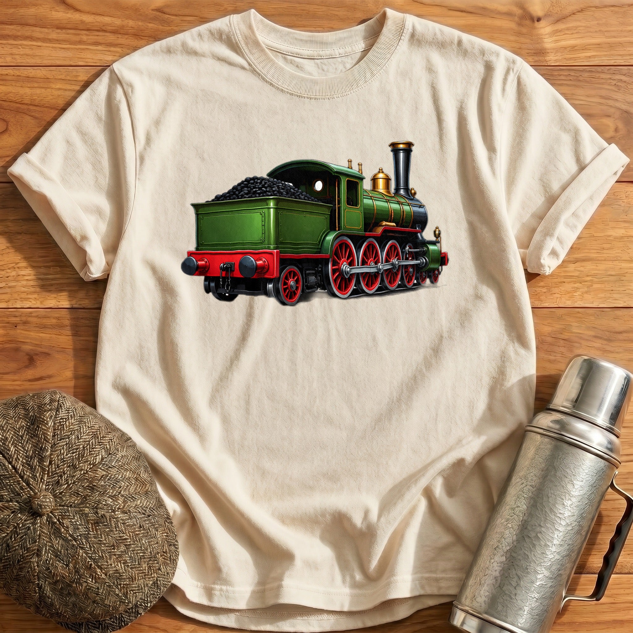 Steamloco Rear34 T-Shirt - Natural
