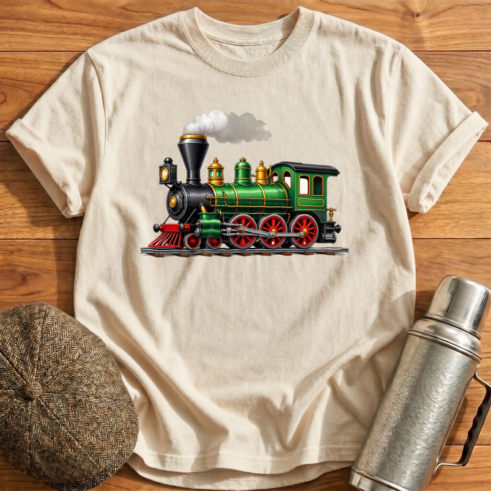 Steamloco Side T-Shirt - Natural