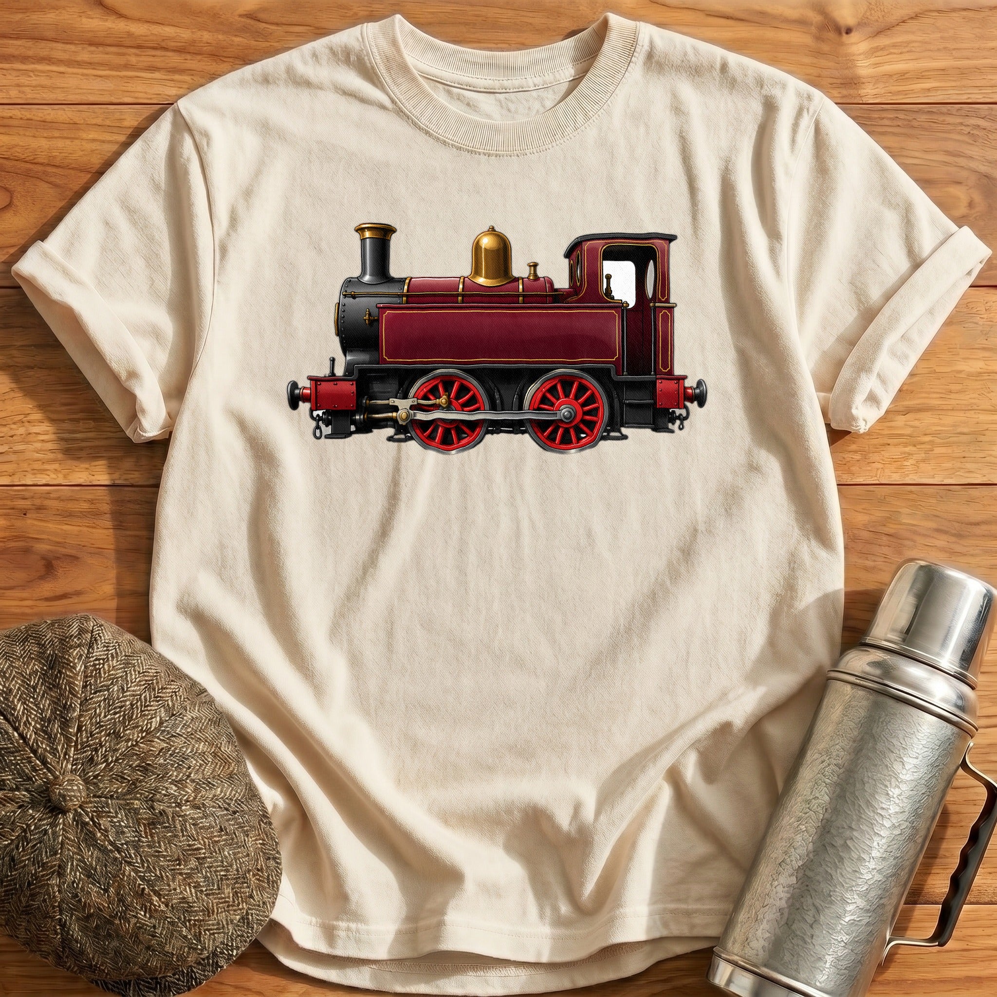 Tankengine Side T-Shirt - Natural