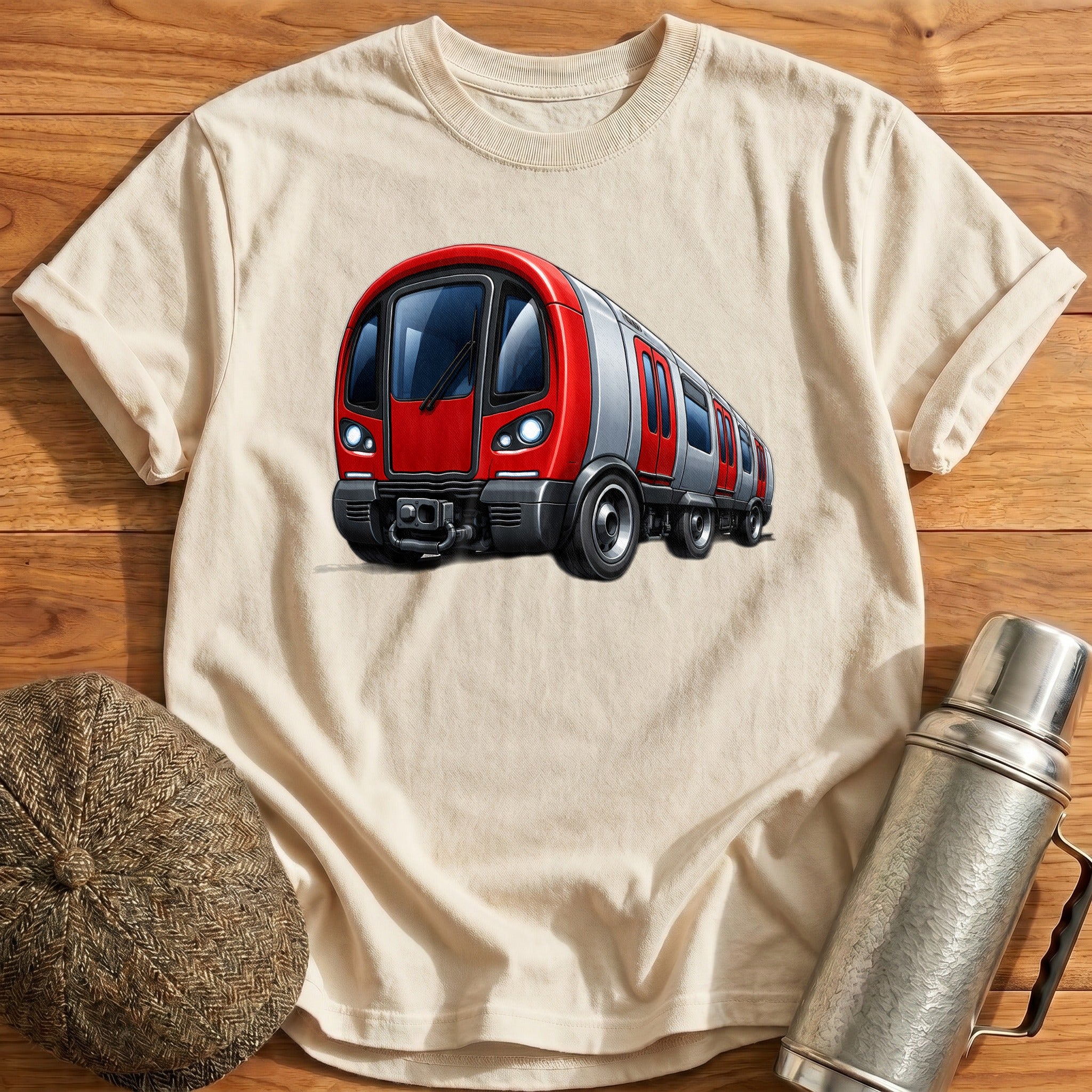 Tubetrain Front34 T-Shirt - Natural