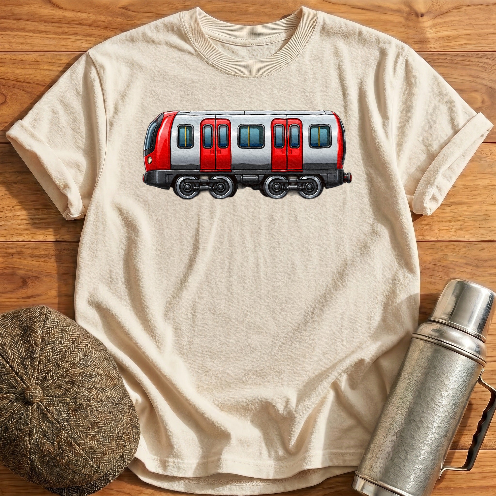 Tubetrain Side T-Shirt - Natural