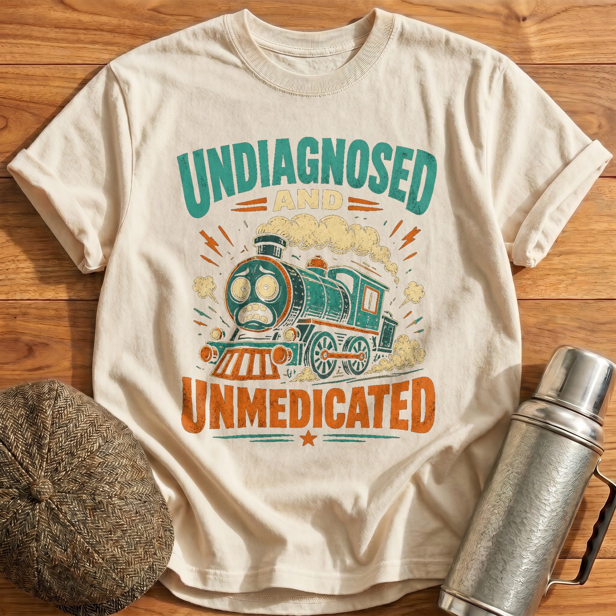 Undiagnosed Unmedicated T-Shirt - Natural