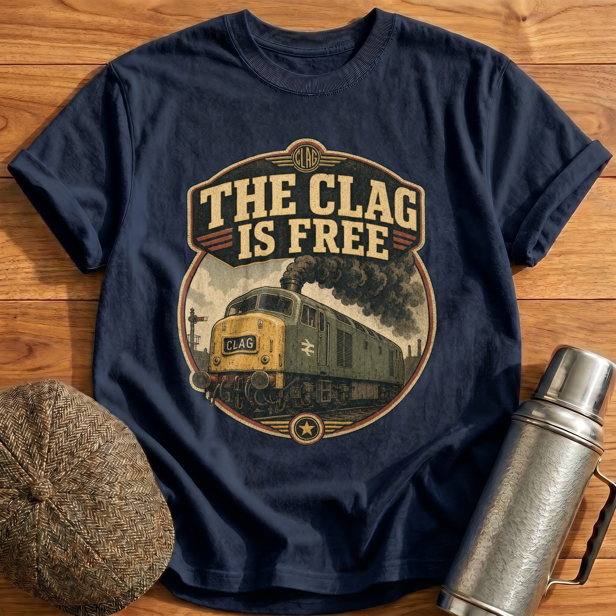 The Clag is Free T-Shirt - Navy
