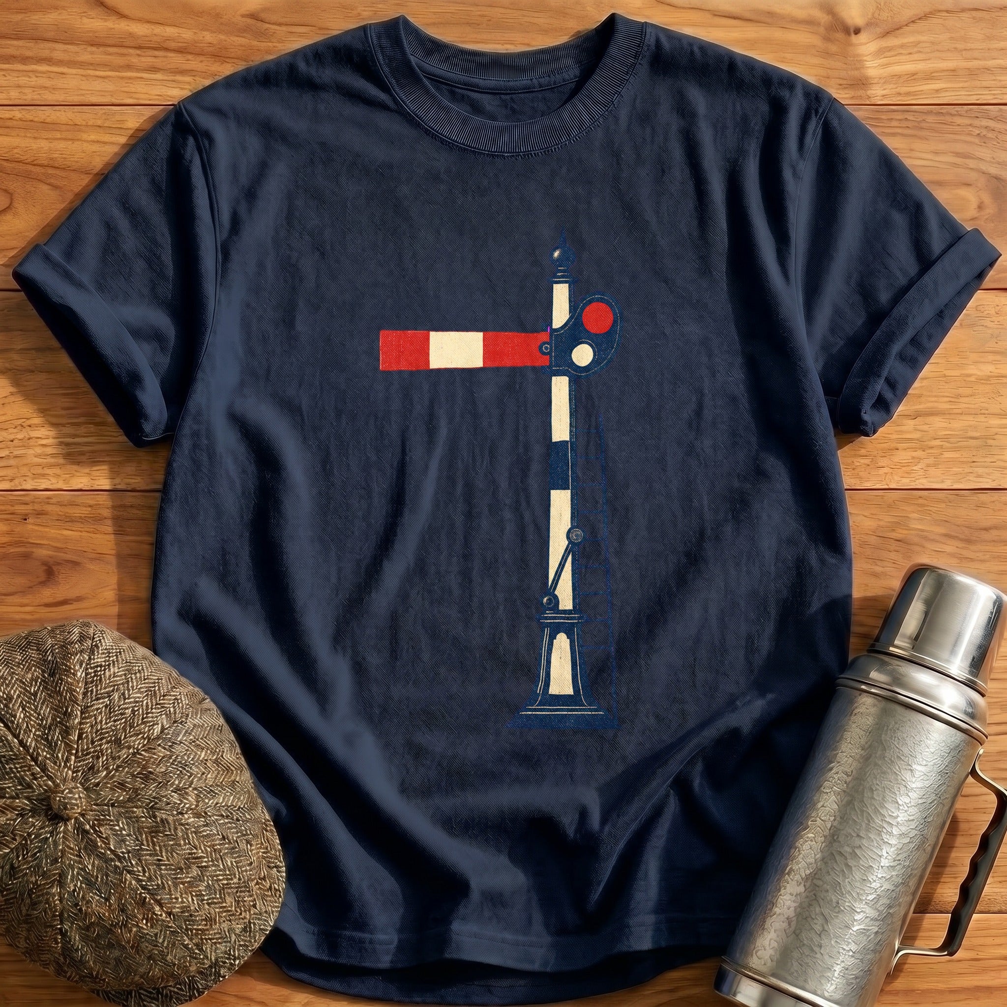 Semaphore Signal T-Shirt - Navy