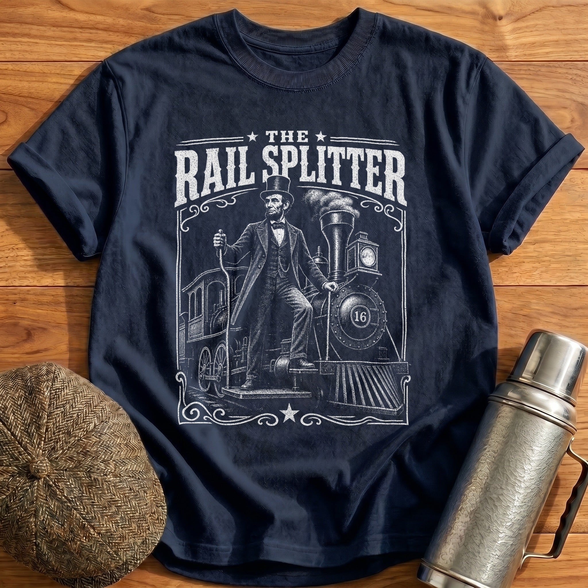 The Rail Splitter T-Shirt - Navy