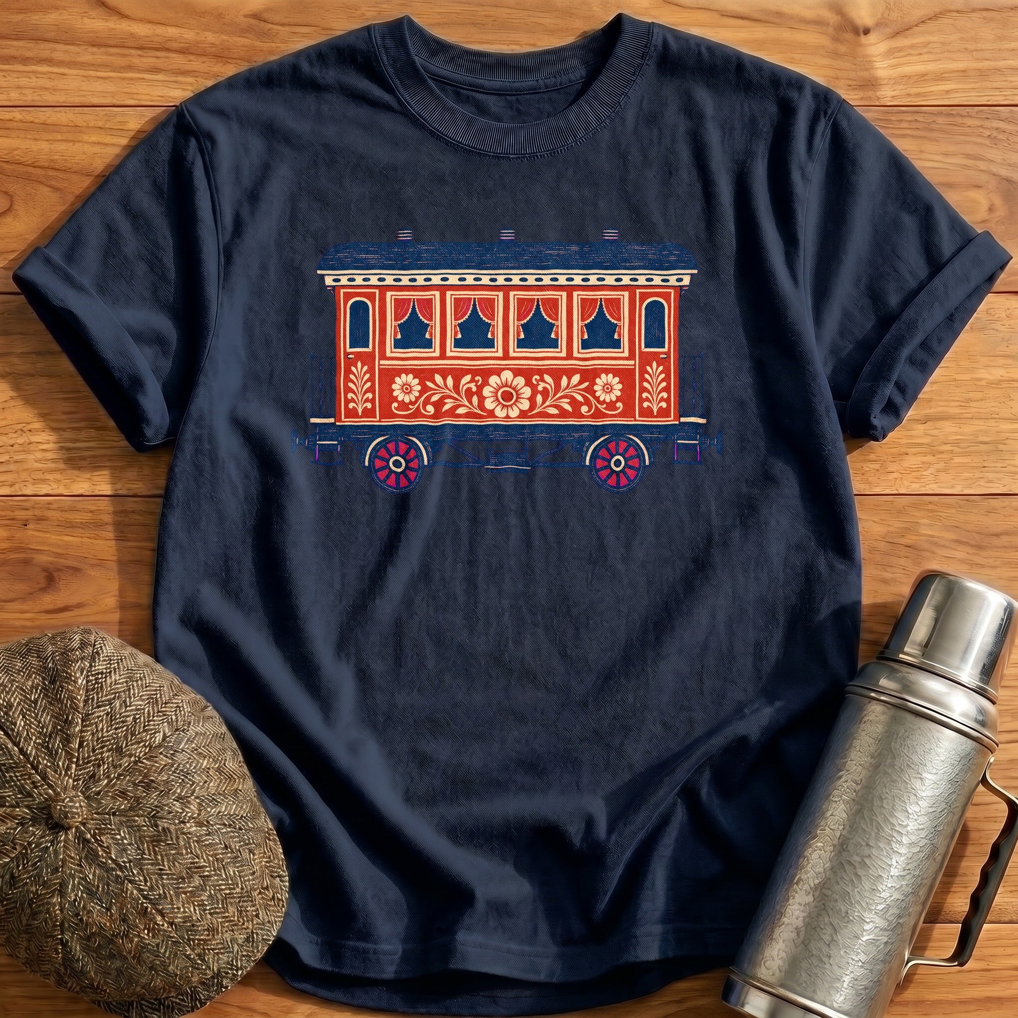 Railway Carriage T-Shirt - Navy