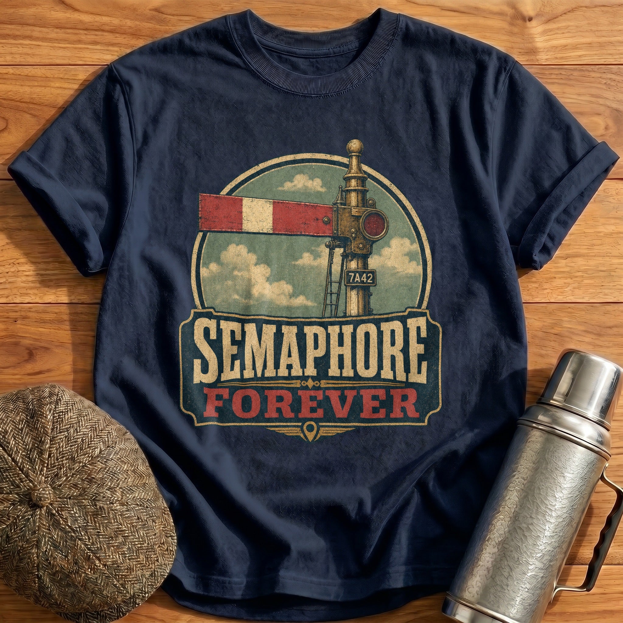 Semaphore Forever T-Shirt - Navy