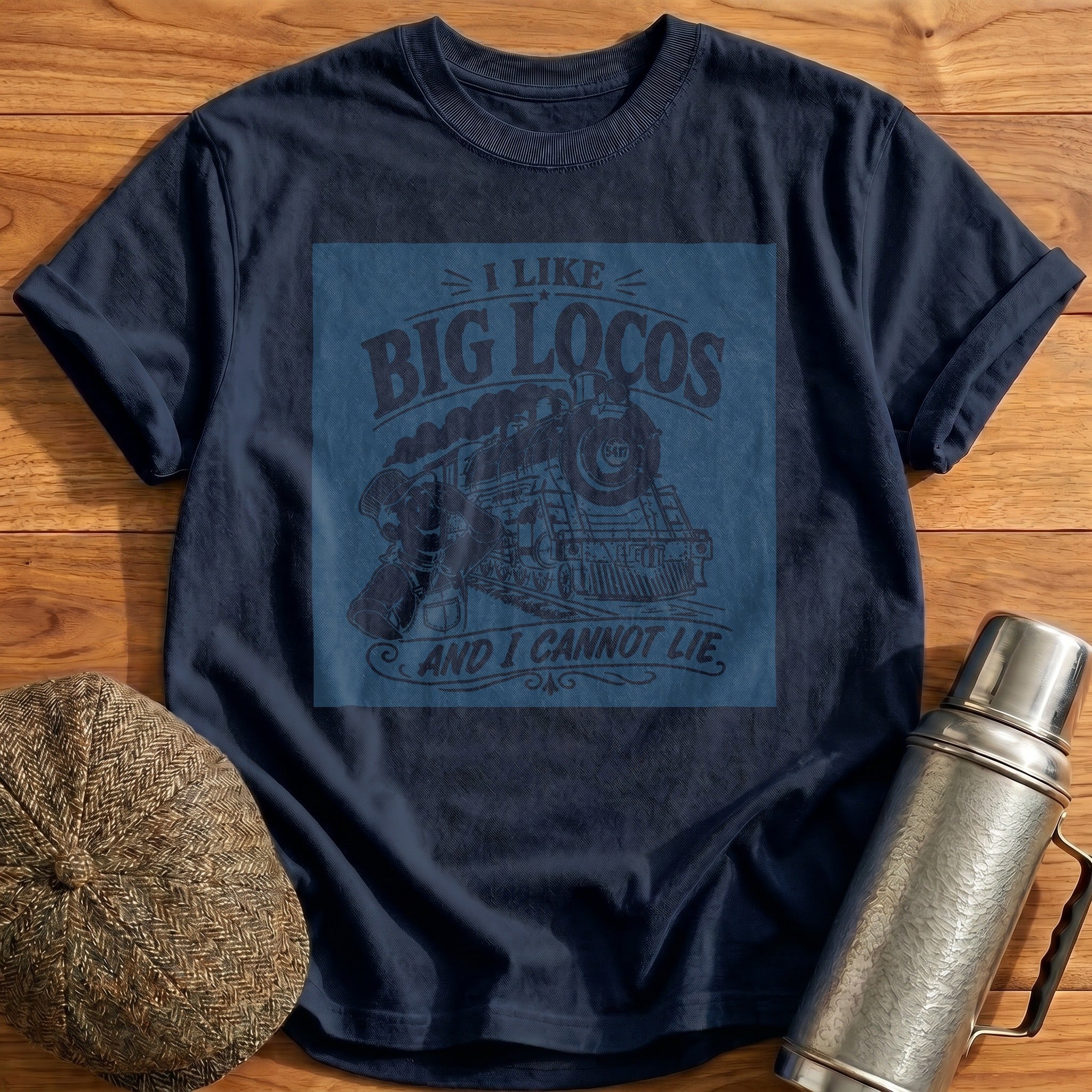 I Like Big Locos T-Shirt - Navy