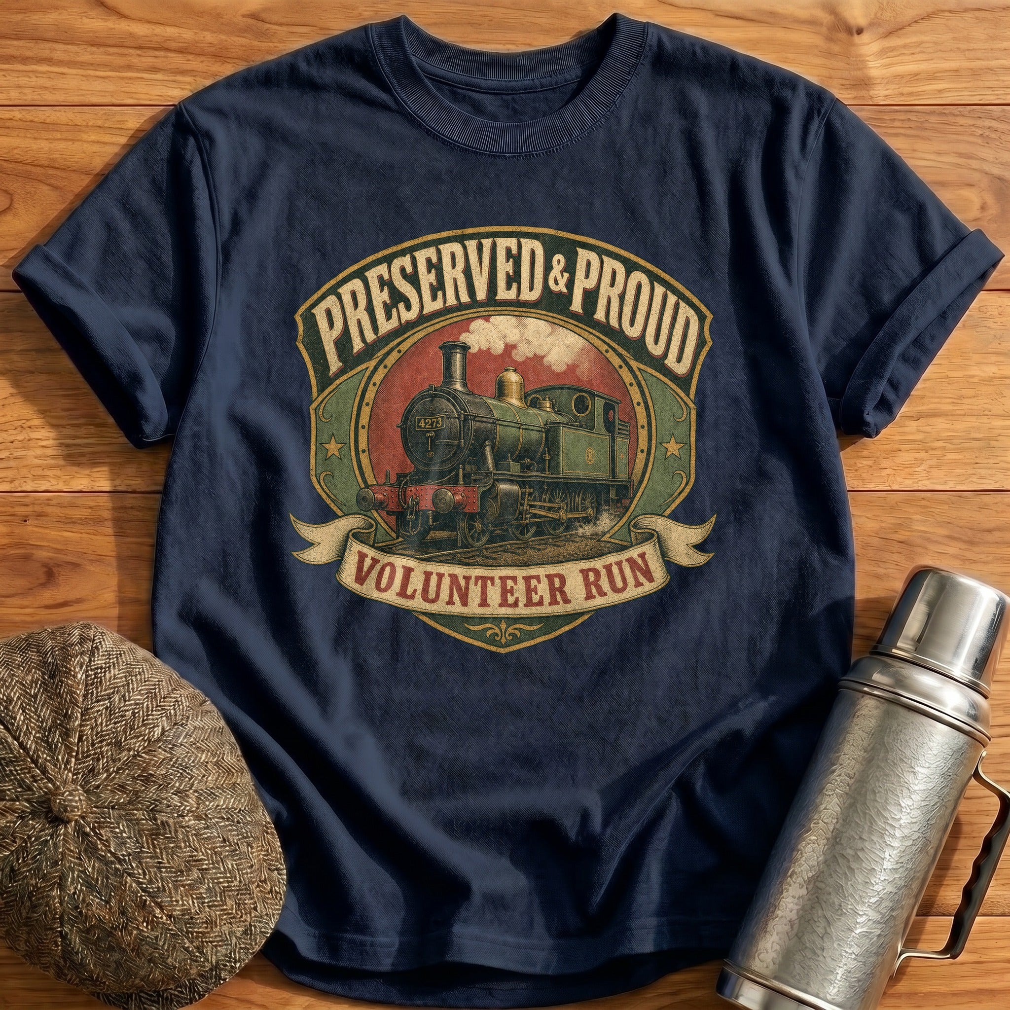 Preserved & Proud T-Shirt - Navy