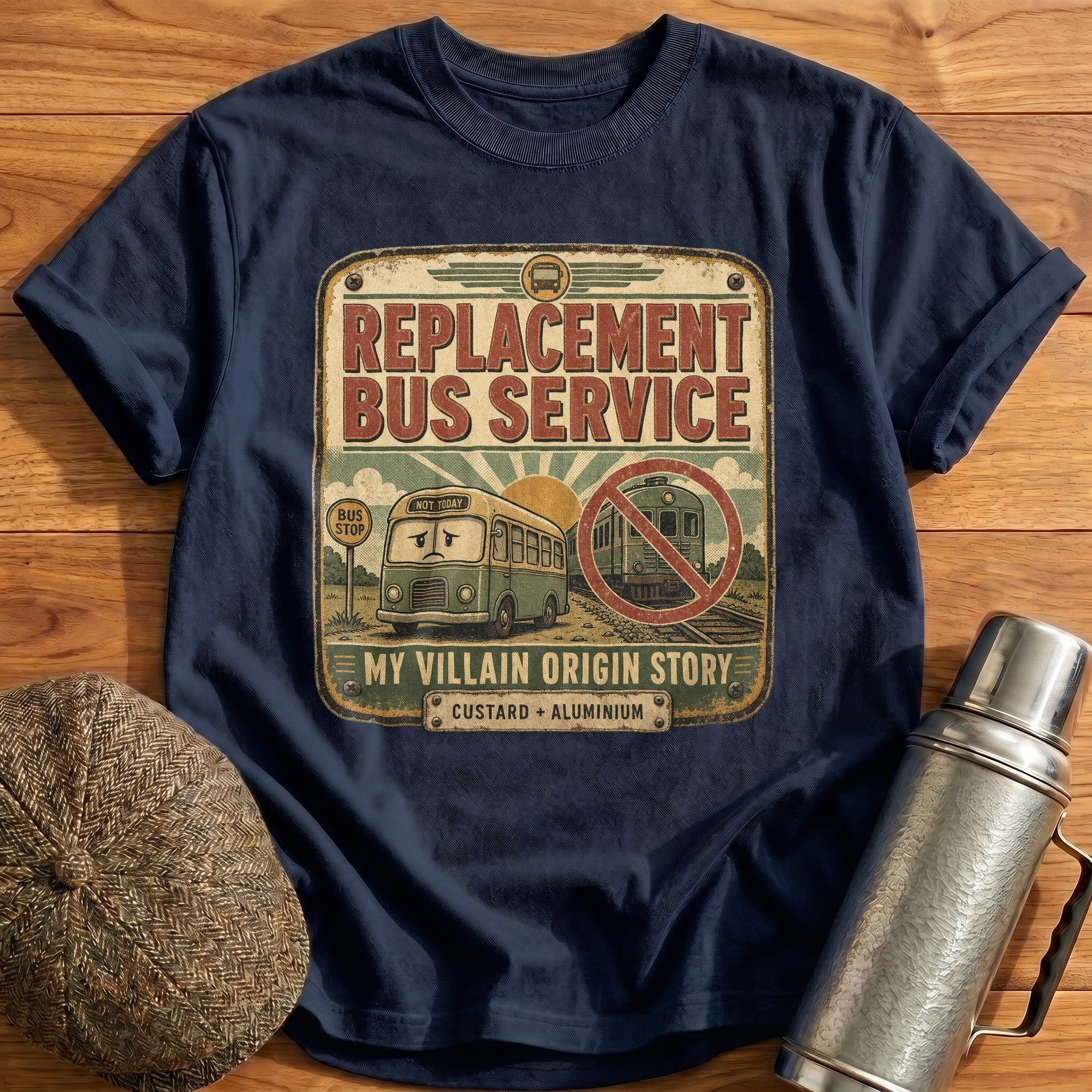 Replacement Bus Service T-Shirt - Navy
