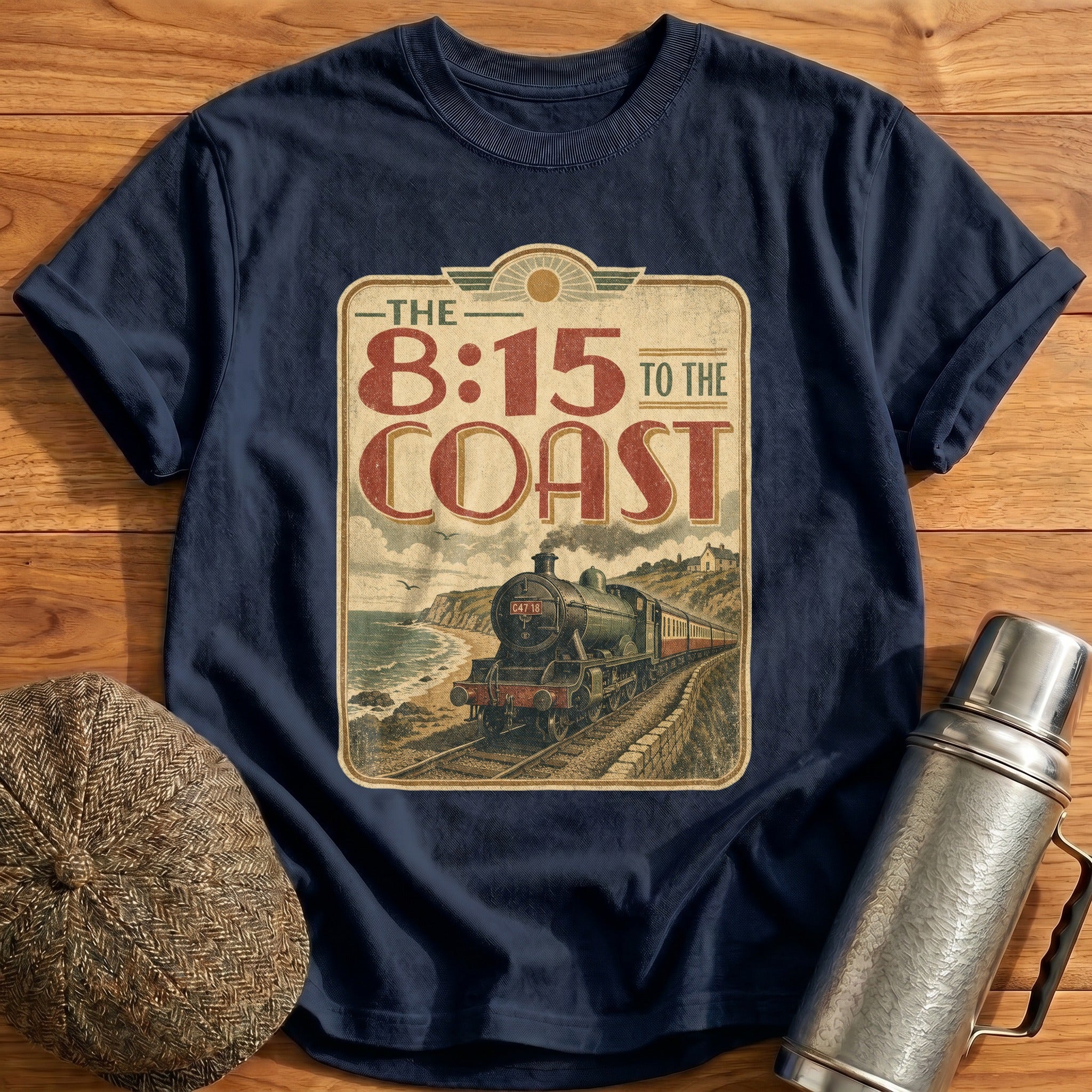 The 815 to the Coast T-Shirt - Navy