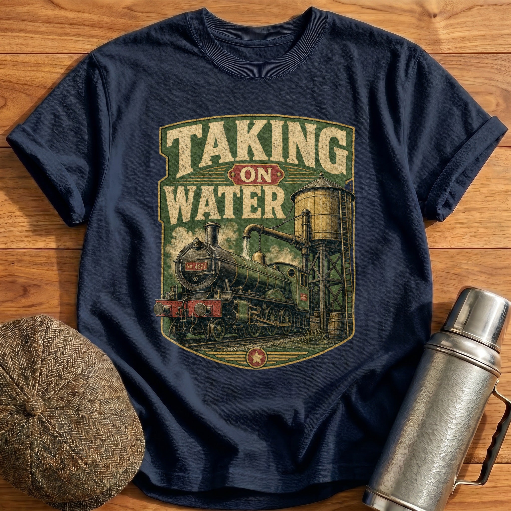 Taking on Water T-Shirt - Navy