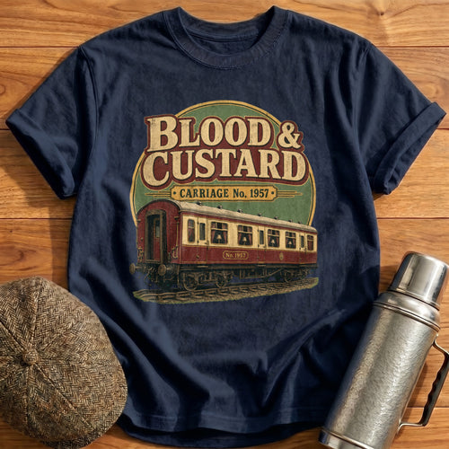 Blood & Custard T-Shirt - Navy