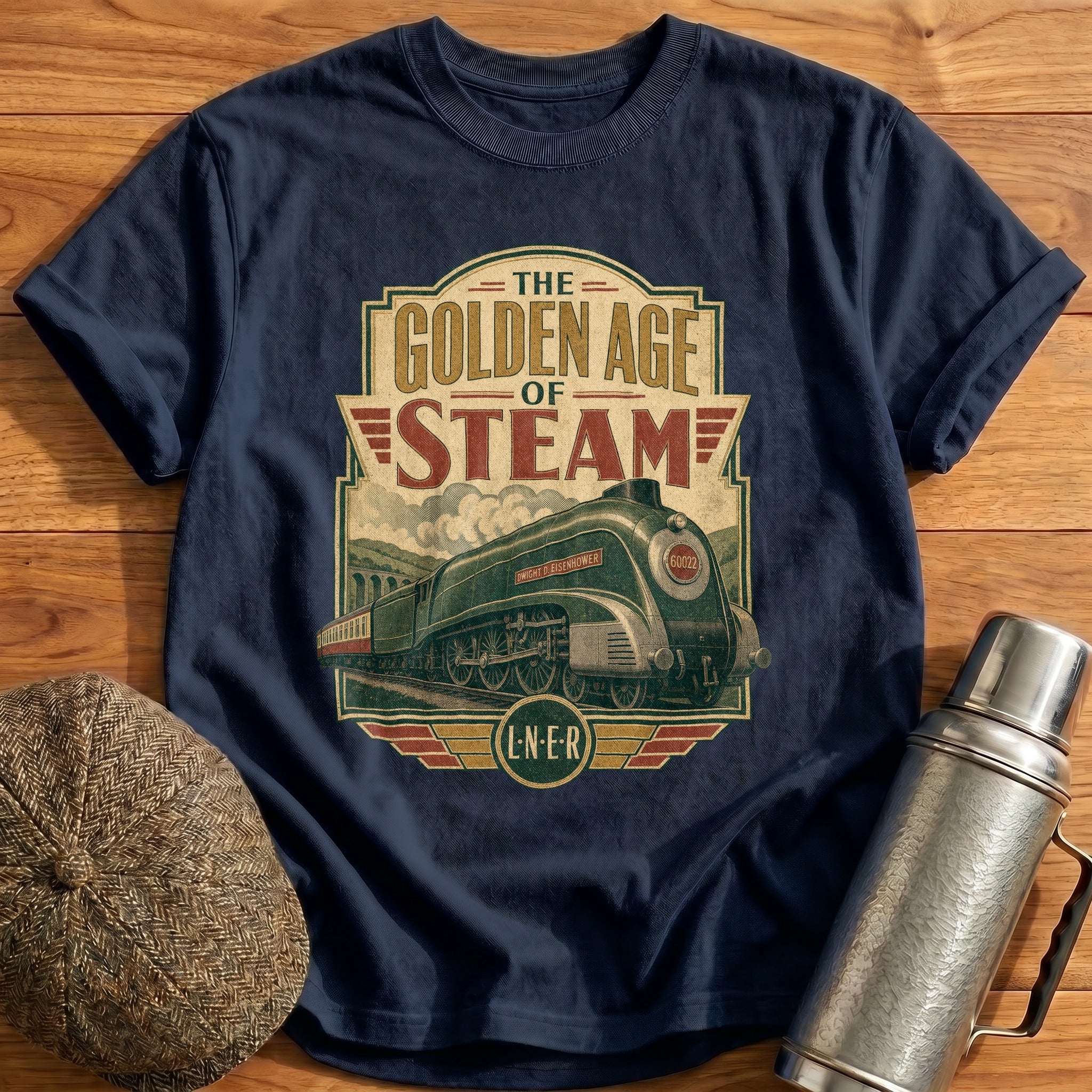 The Golden Age of Steam II T-Shirt - Navy