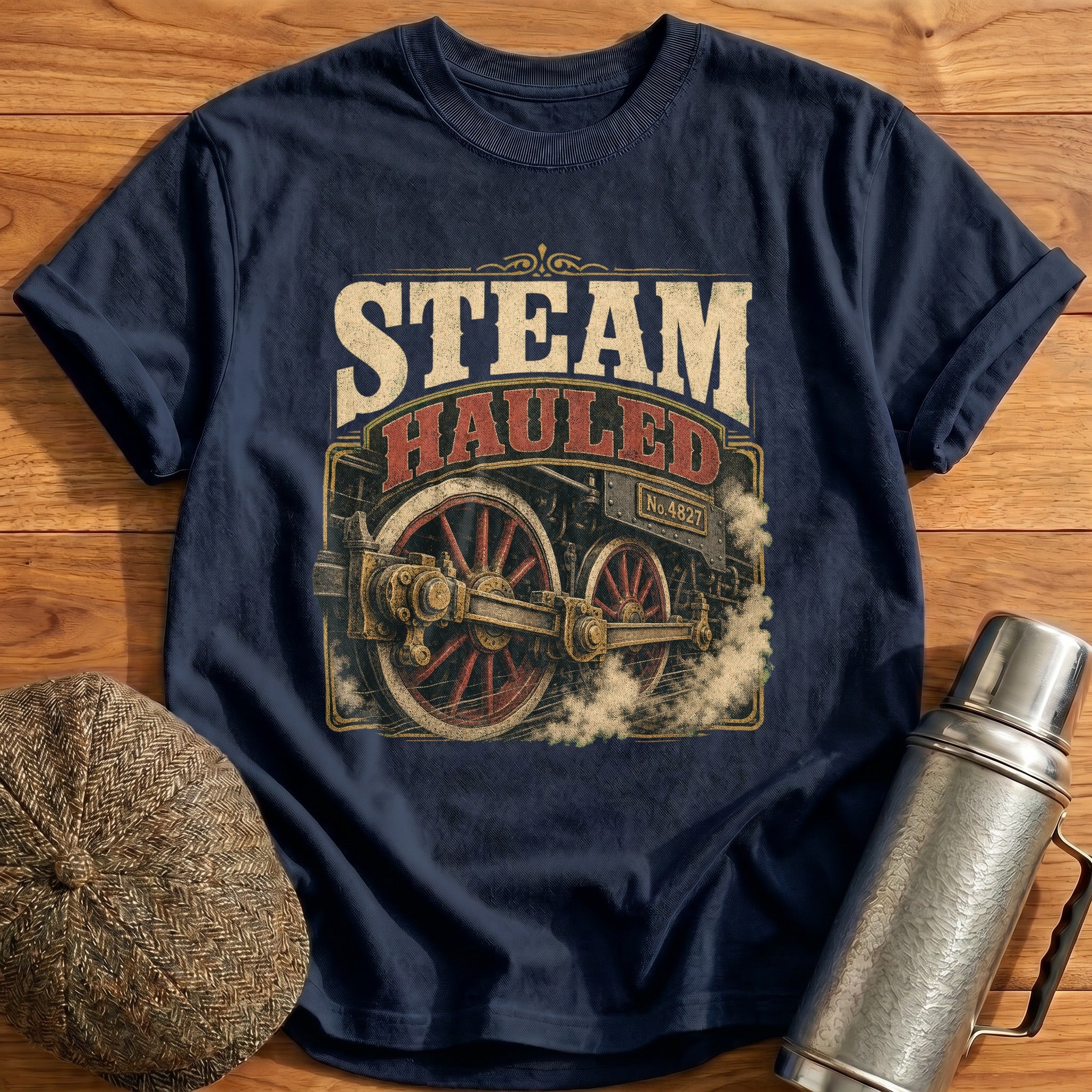Steam Hauled T-Shirt - Navy