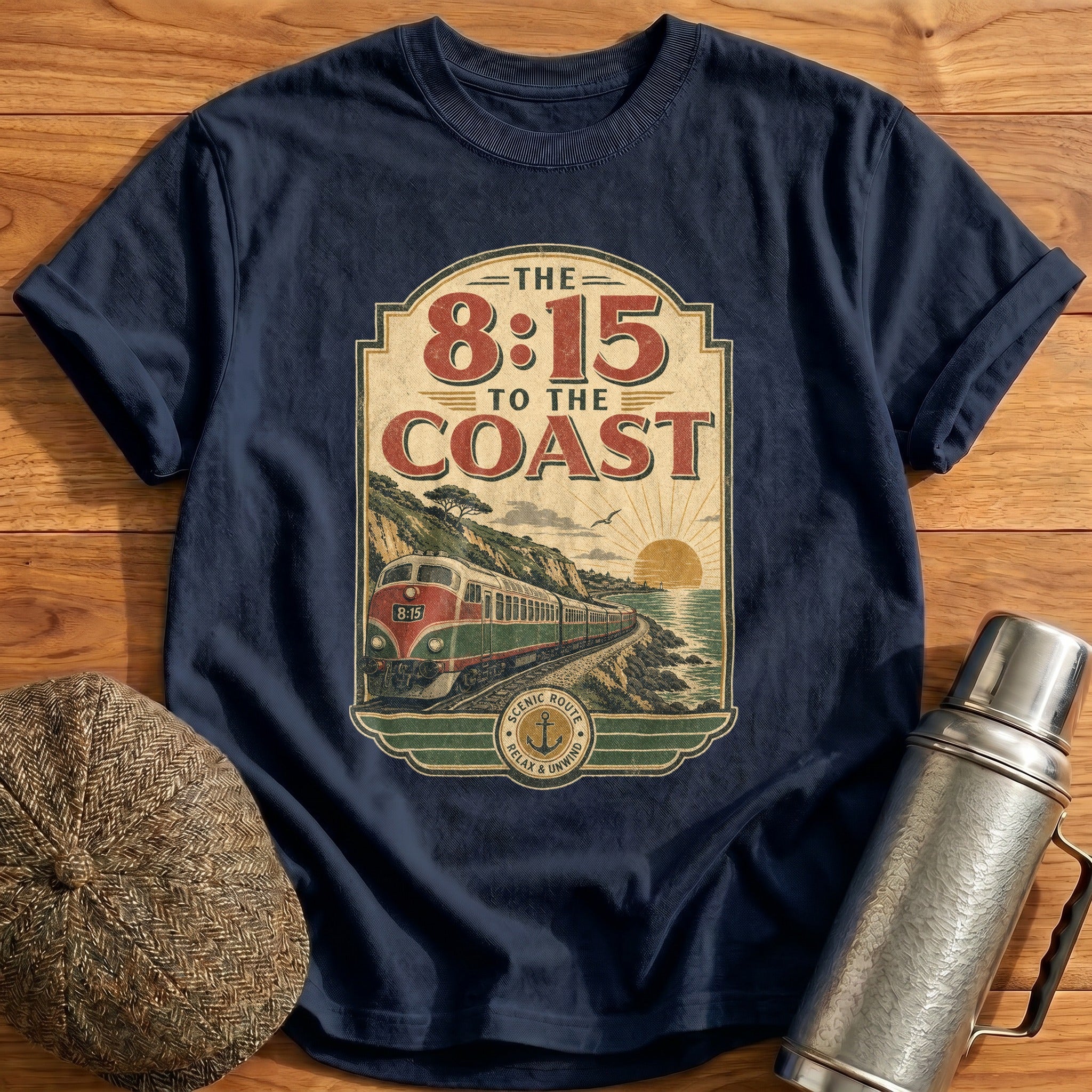 The 815 to the Coast II T-Shirt - Navy