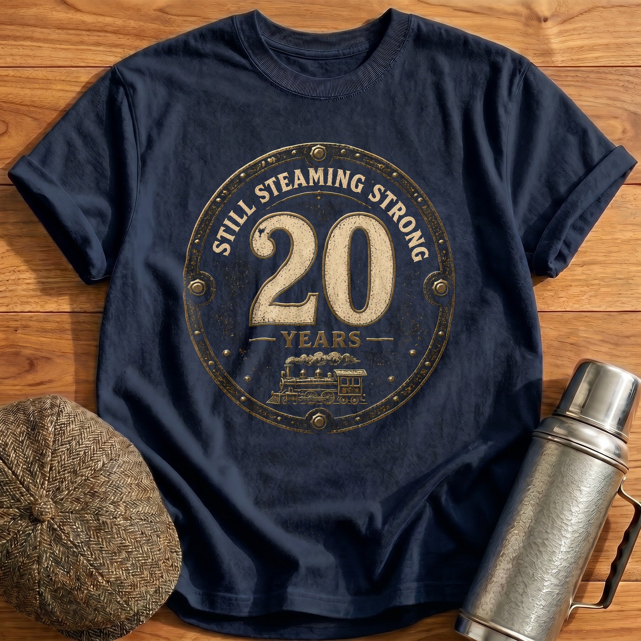 20 Still Steaming T-Shirt - Navy