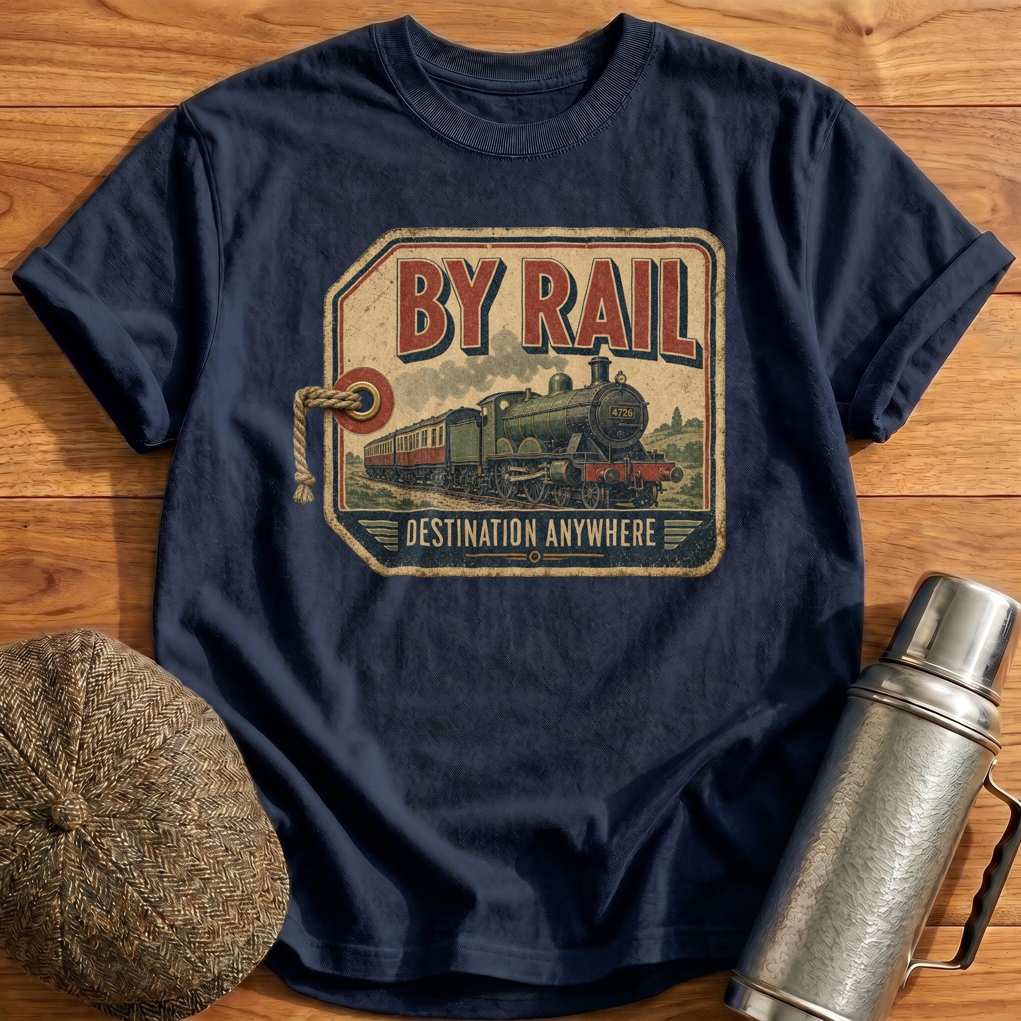 By Rail T-Shirt - Navy
