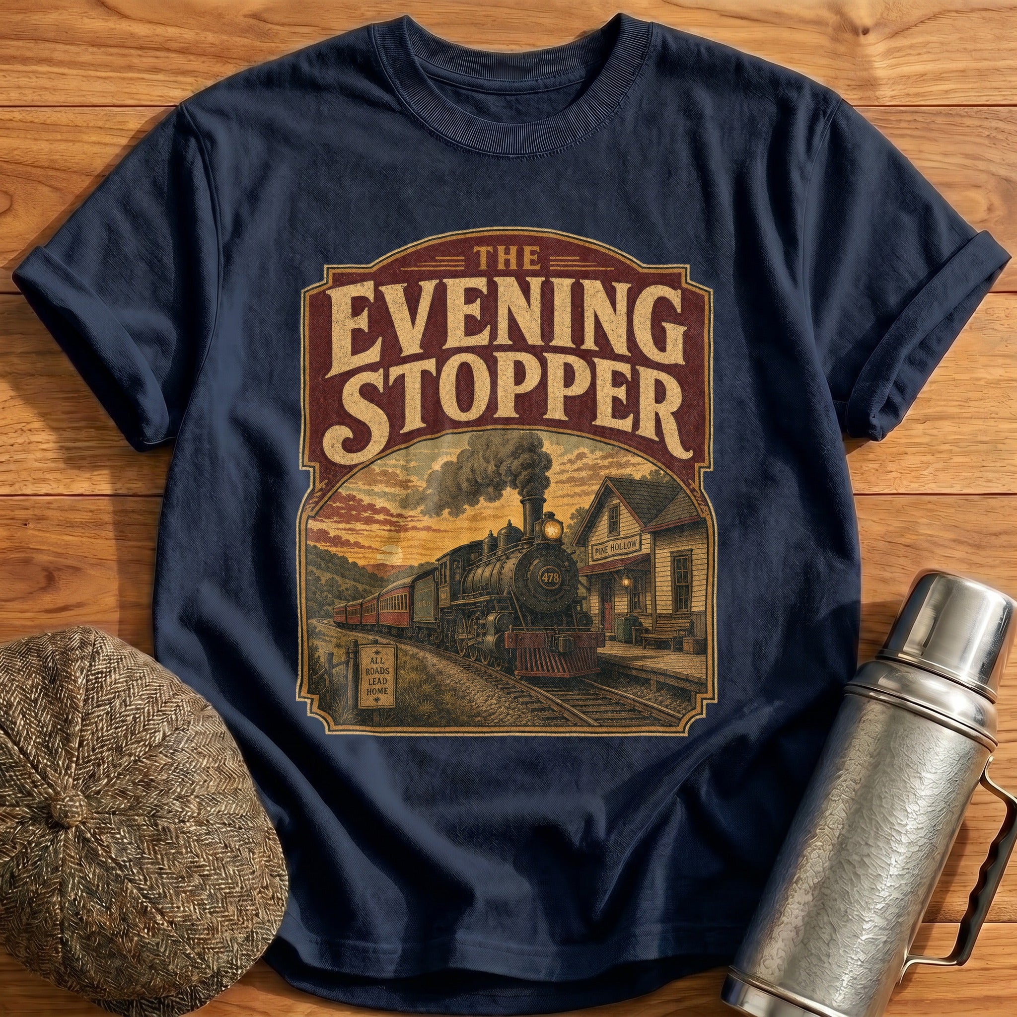 The Evening Stopper T-Shirt - Navy