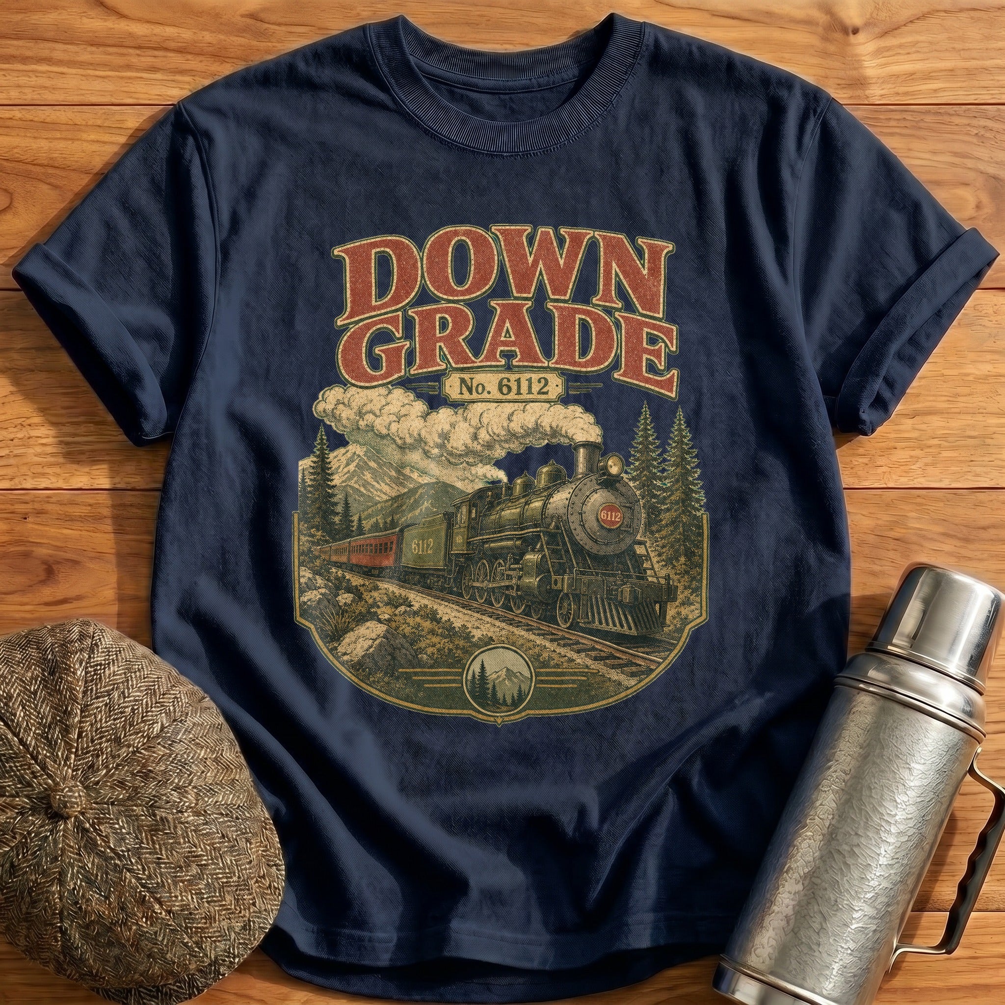 Down Grade T-Shirt - Navy