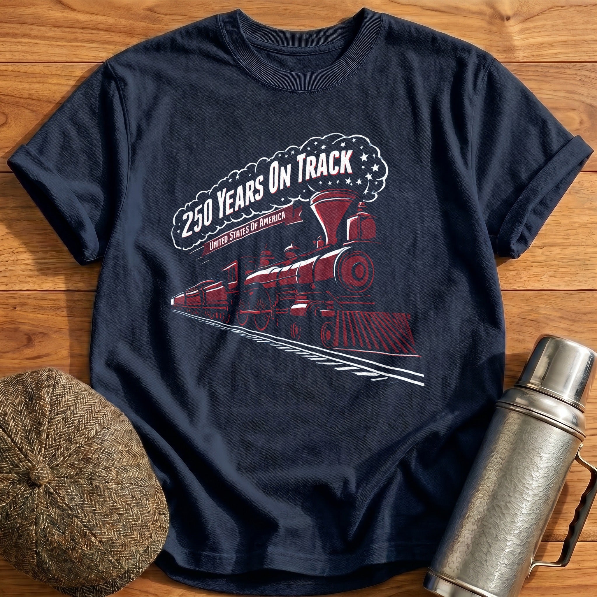 Years On Track Clean T-Shirt - Navy