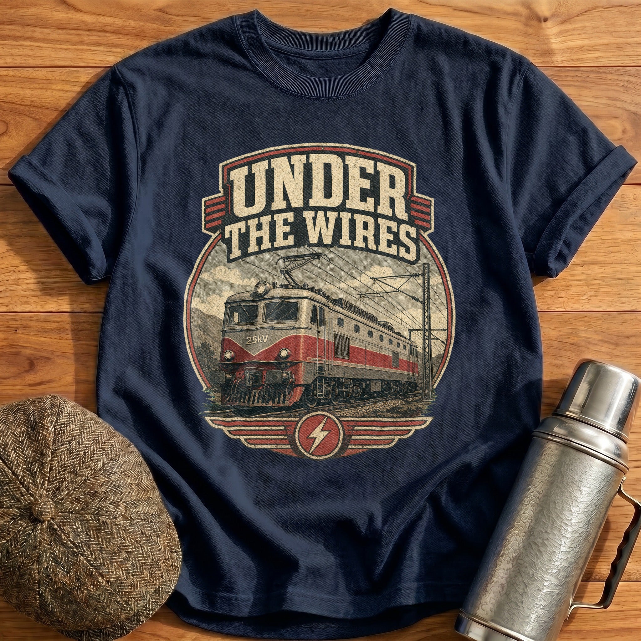 Under the Wires T-Shirt - Navy