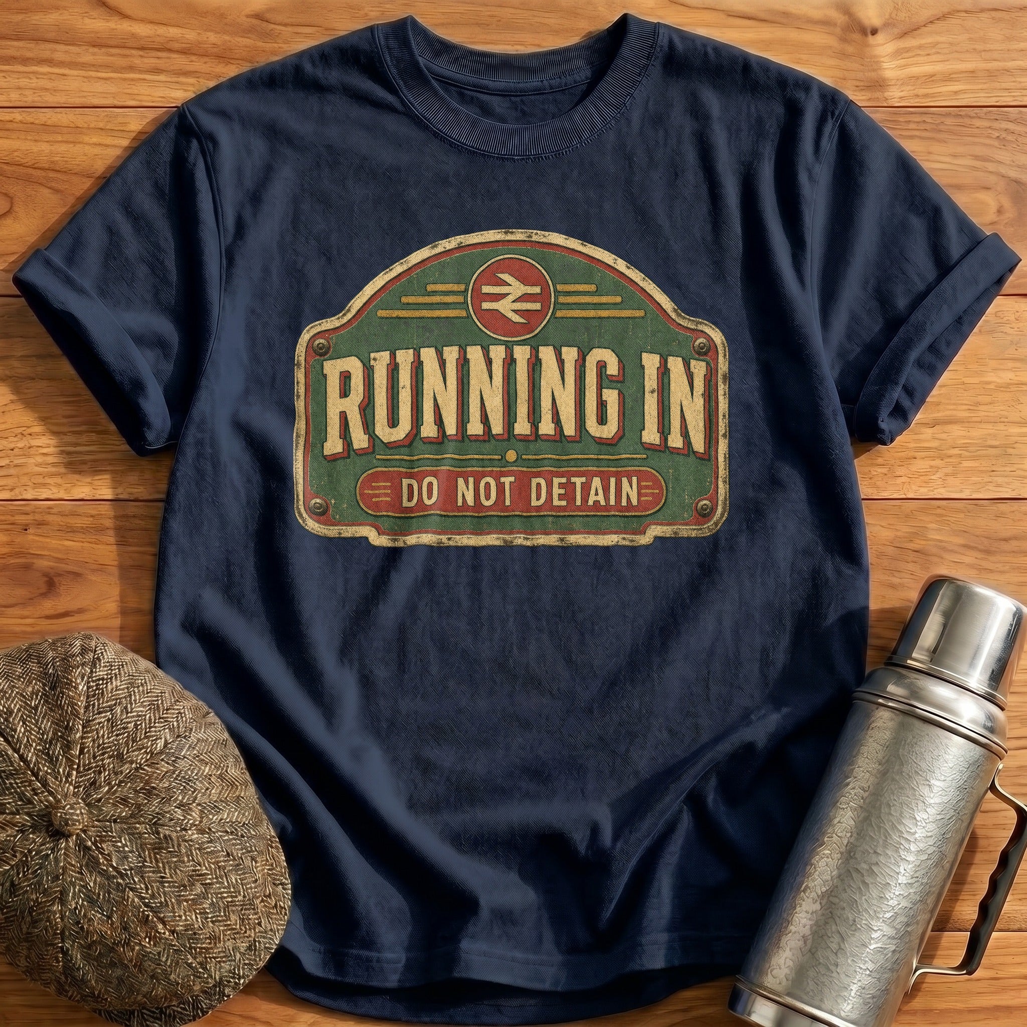 Running in T-Shirt - Navy