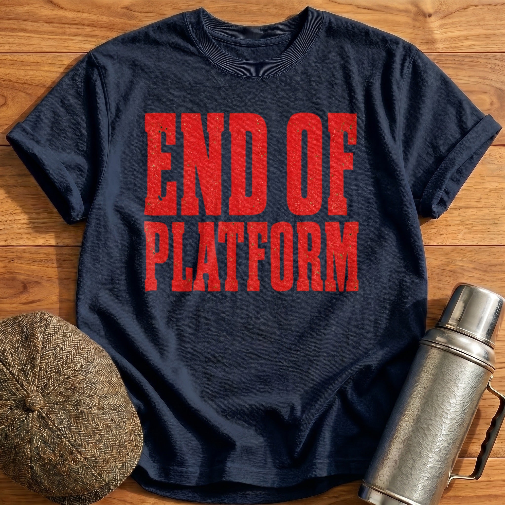 End of Platform T-Shirt - Navy
