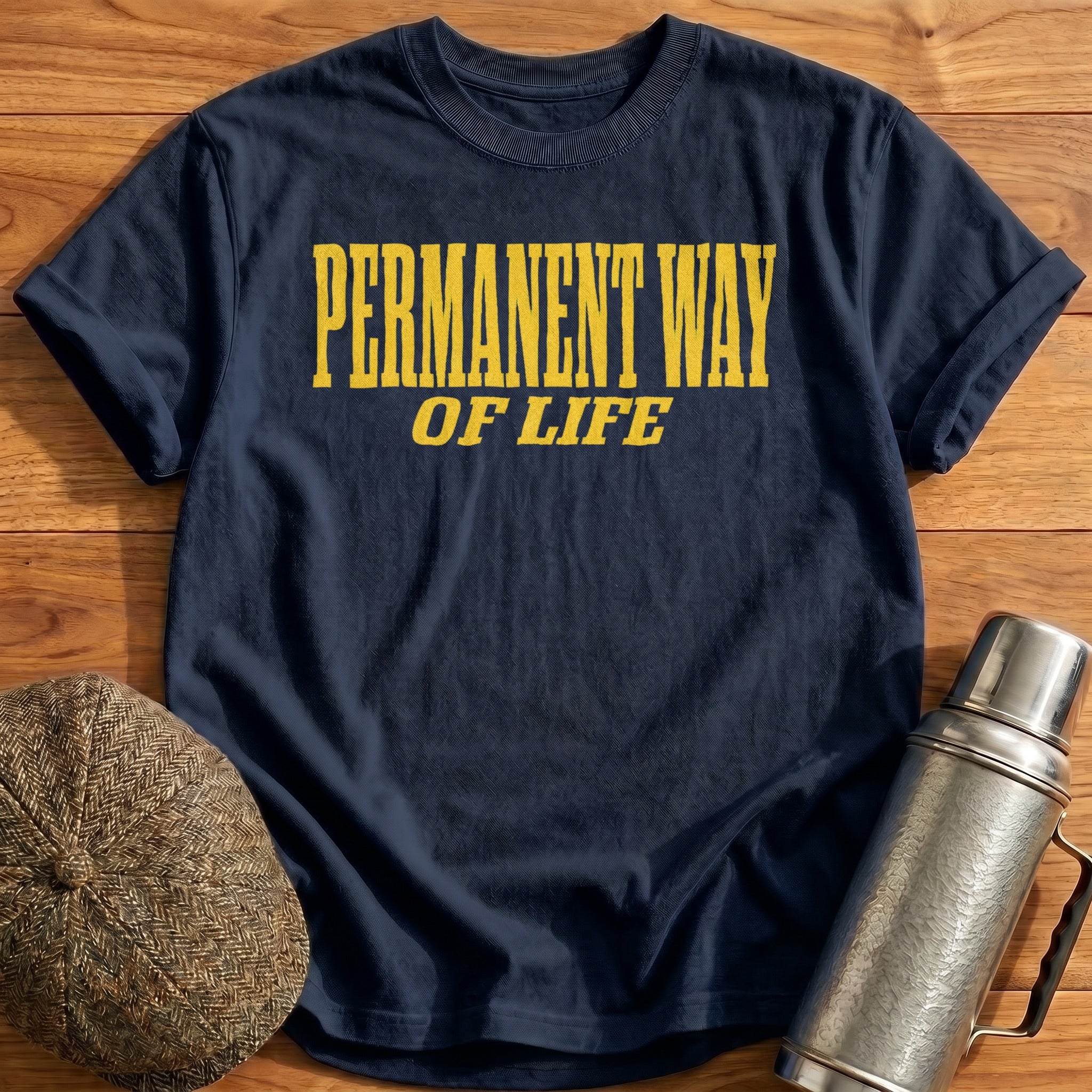 Permanent Way of Life T-Shirt - Navy