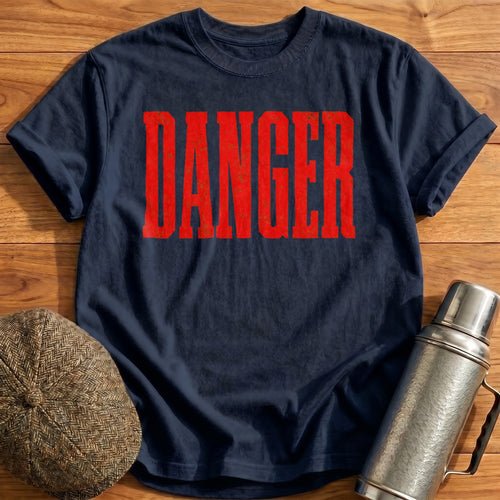 Danger T-Shirt - Navy