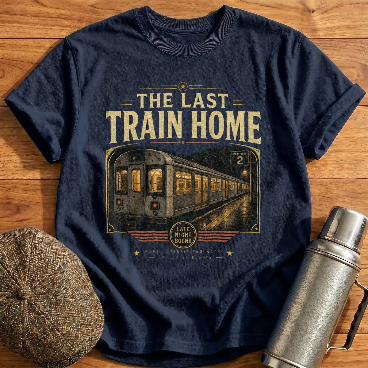 The Last Train Home Kids T-Shirt - Navy