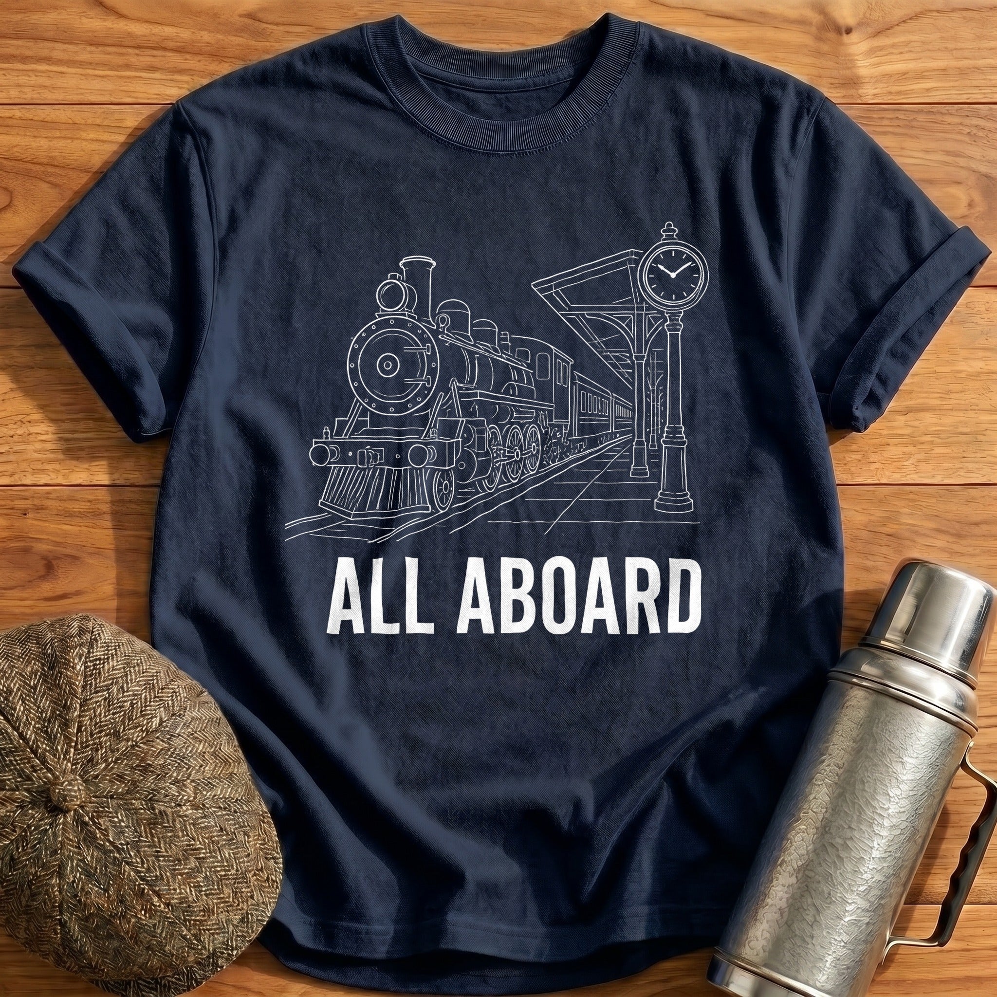 All Aboard 34 T-Shirt - Navy