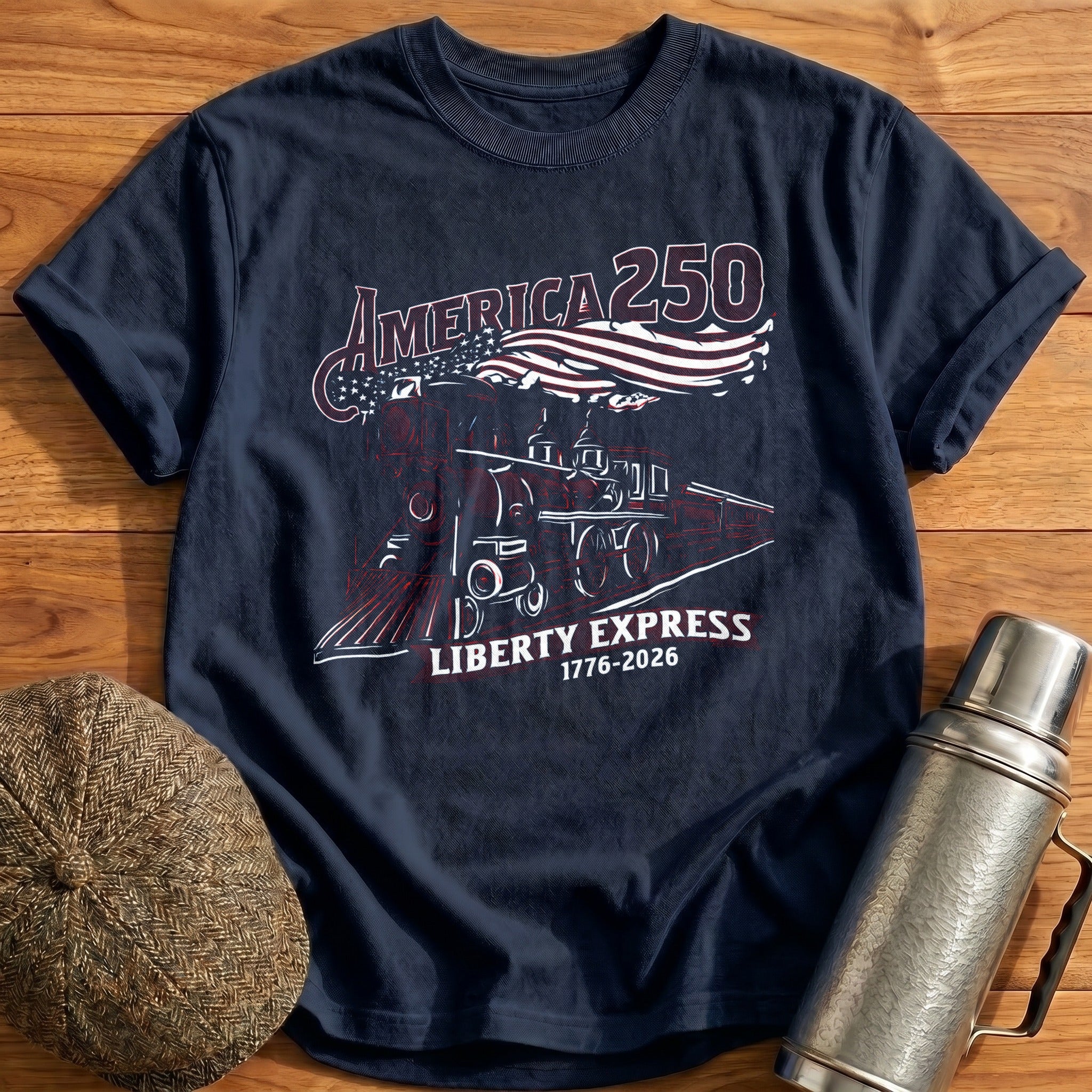 America_250_Liberty_Express T-Shirt - Navy