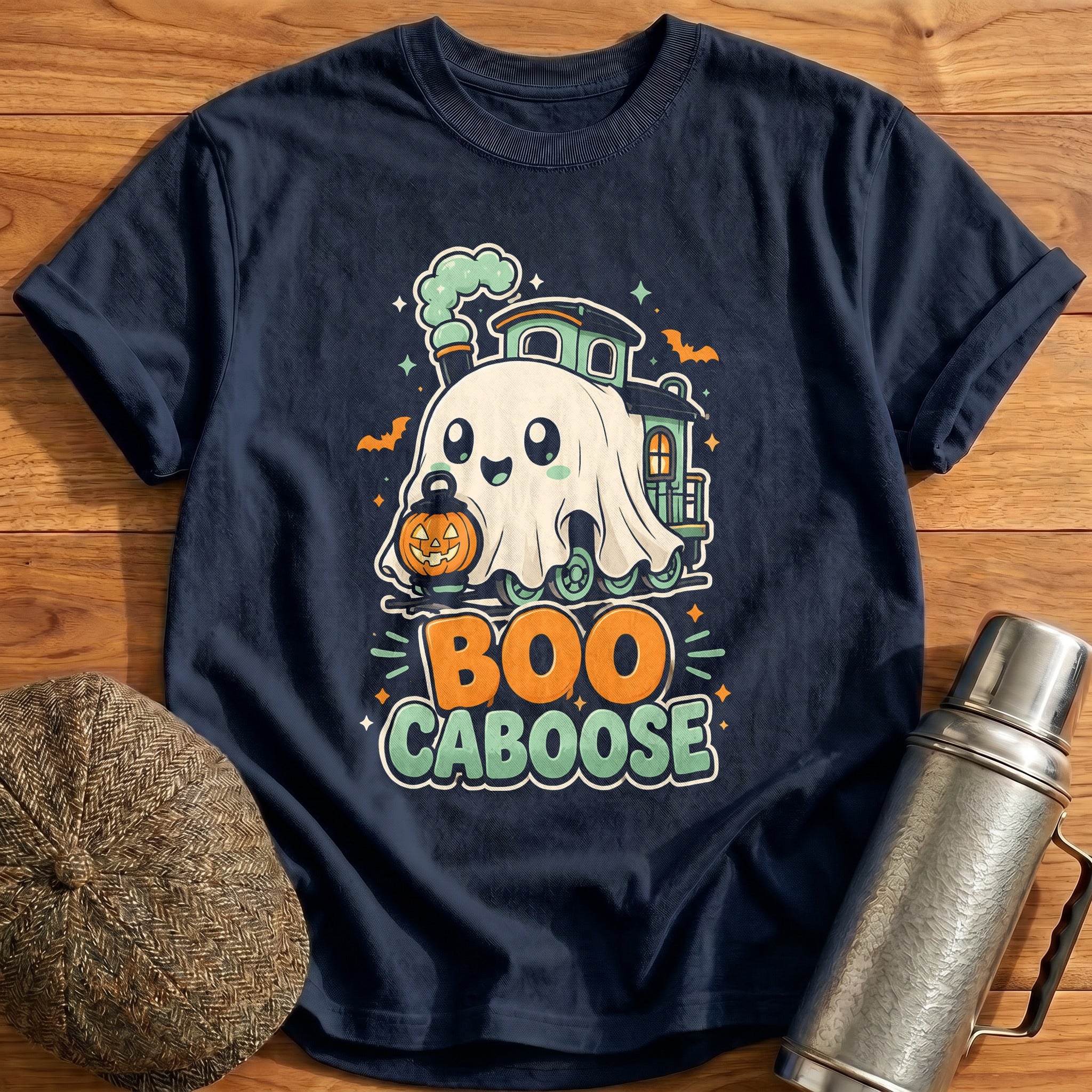 Boo Caboose T-Shirt - Navy