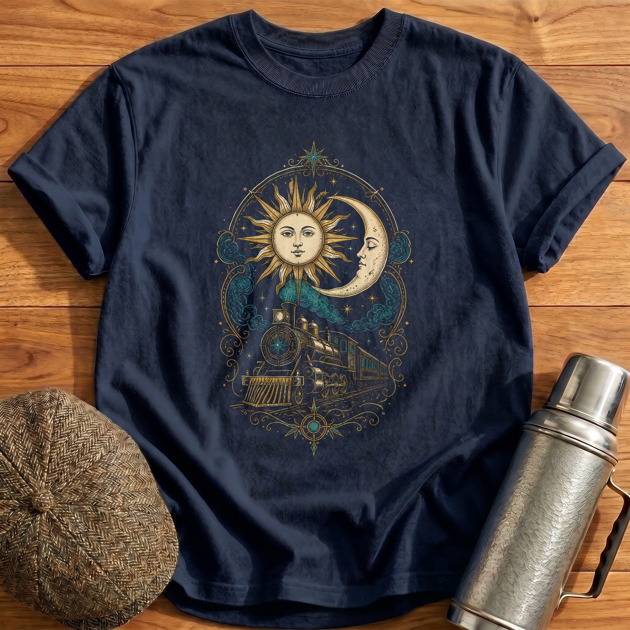 Celestial Rails T-Shirt - Navy