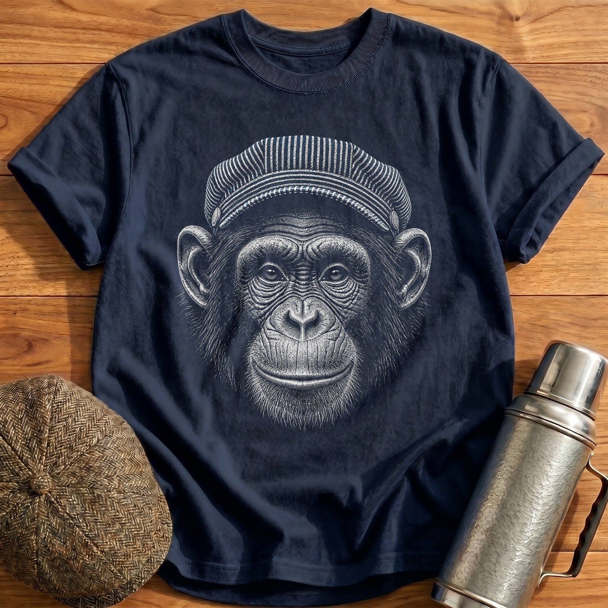 Chimp Driver Slate Blue T-Shirt - Navy