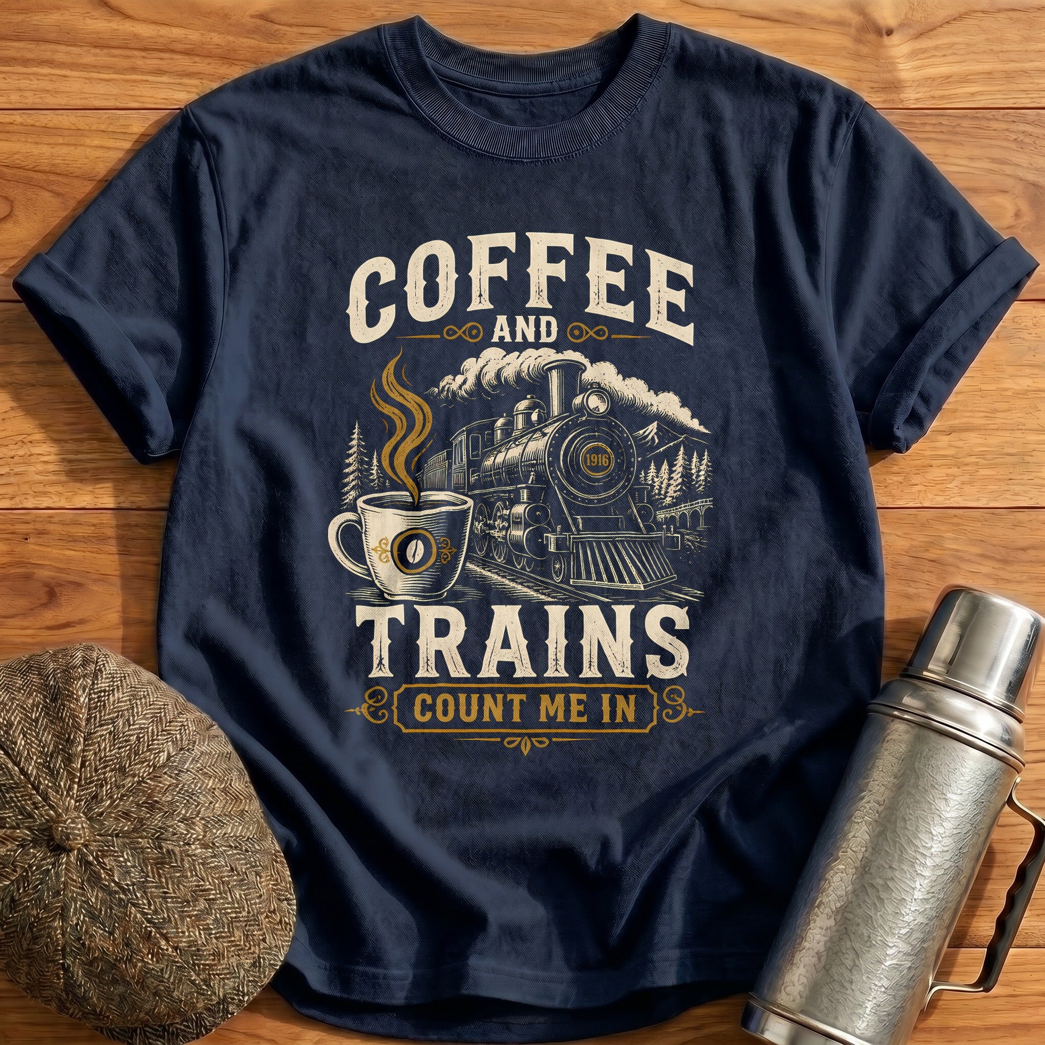 Coffee Break Express T-Shirt - Navy