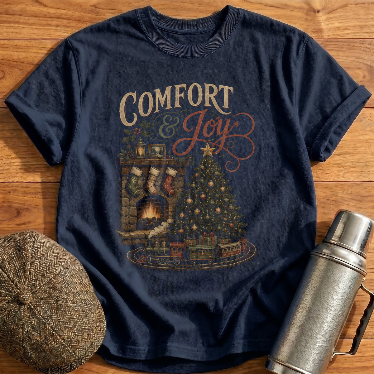 Comfort And Joy 68 T-Shirt - Navy