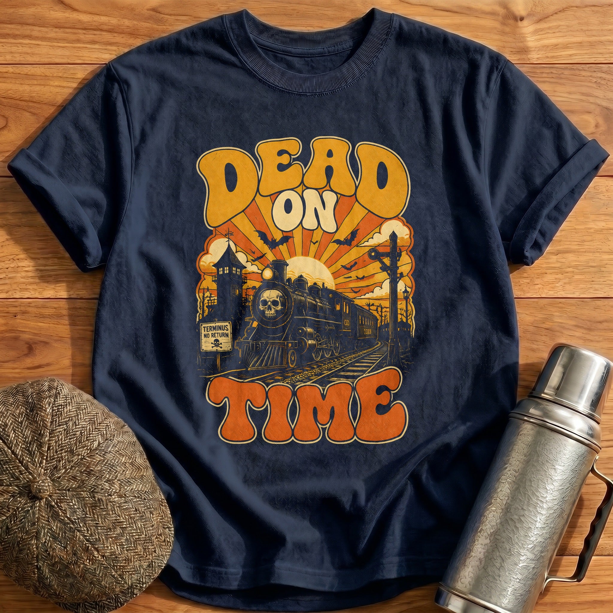 Dead On Time 13 T-Shirt - Navy