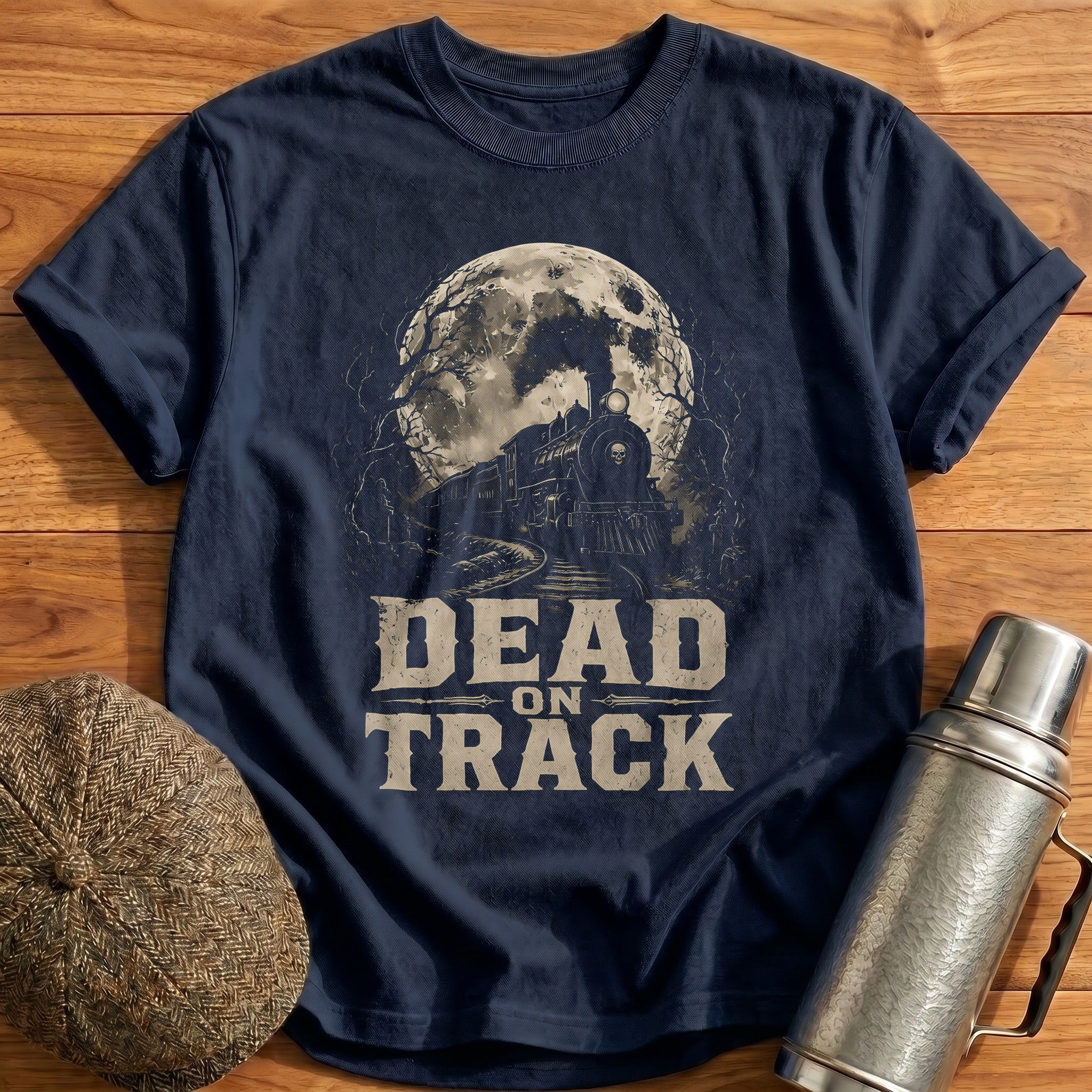 Dead On Track Gothic Train Moon - Navy