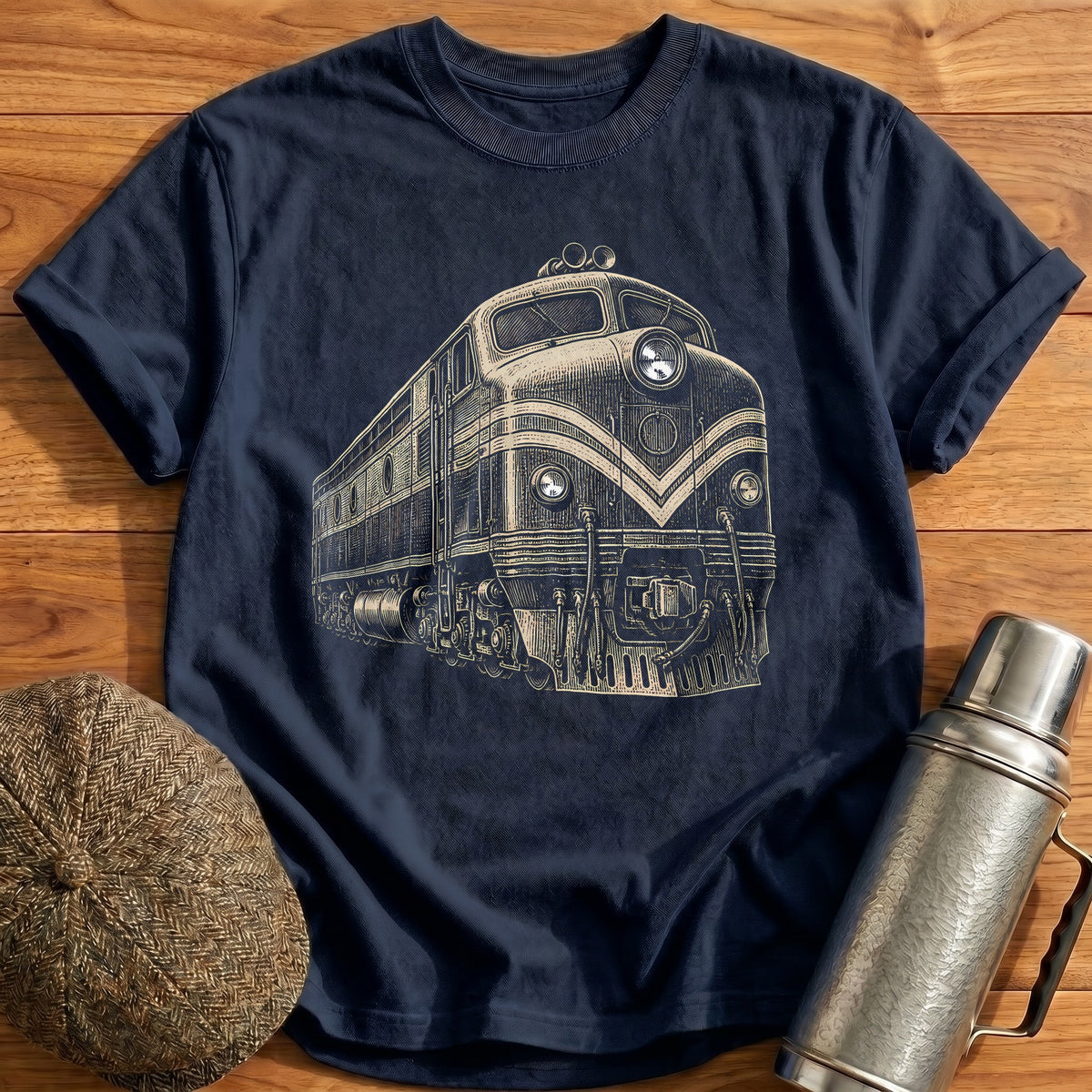 Diesel Woodcut 78 T-Shirt - Navy