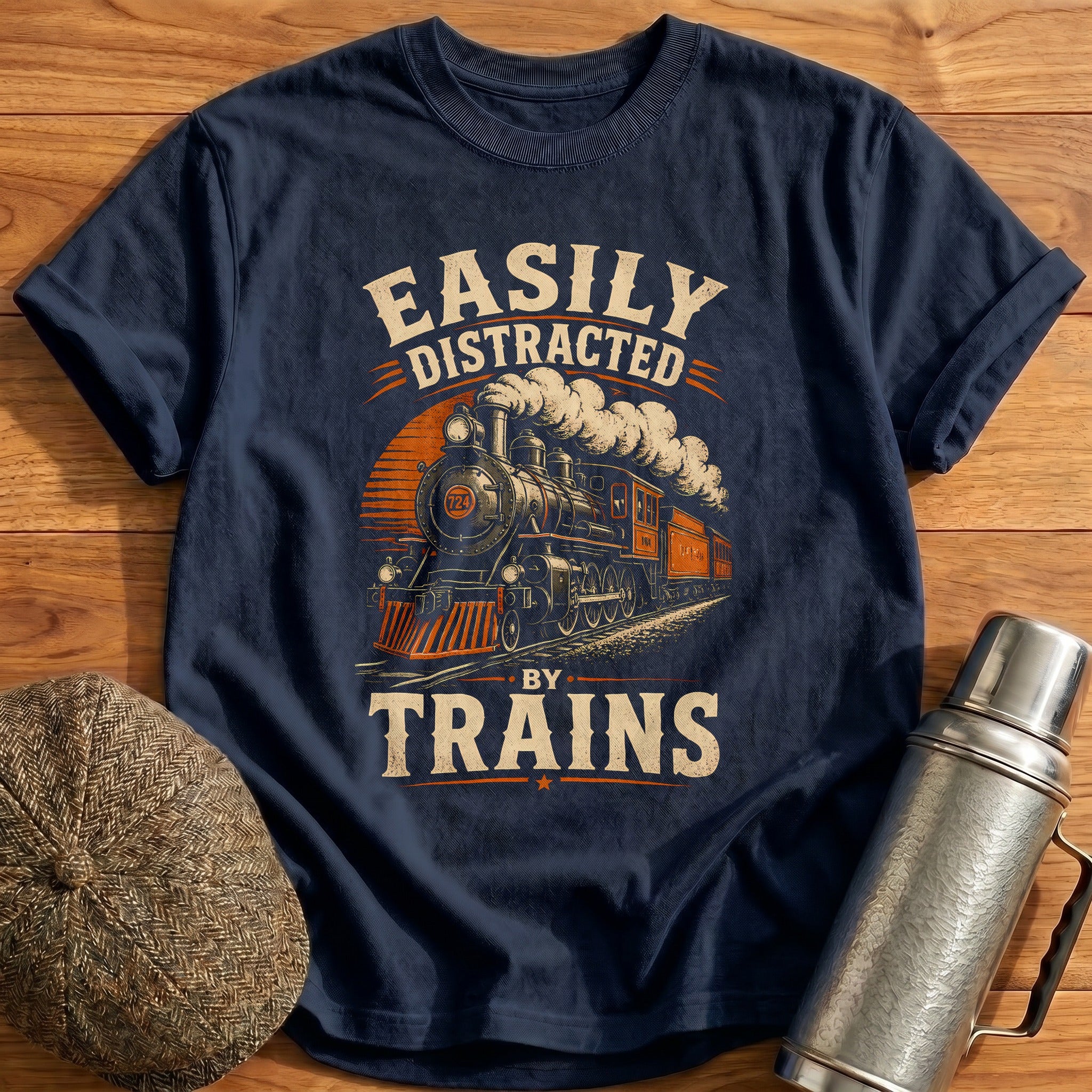 Easily Distracted T-Shirt - Navy