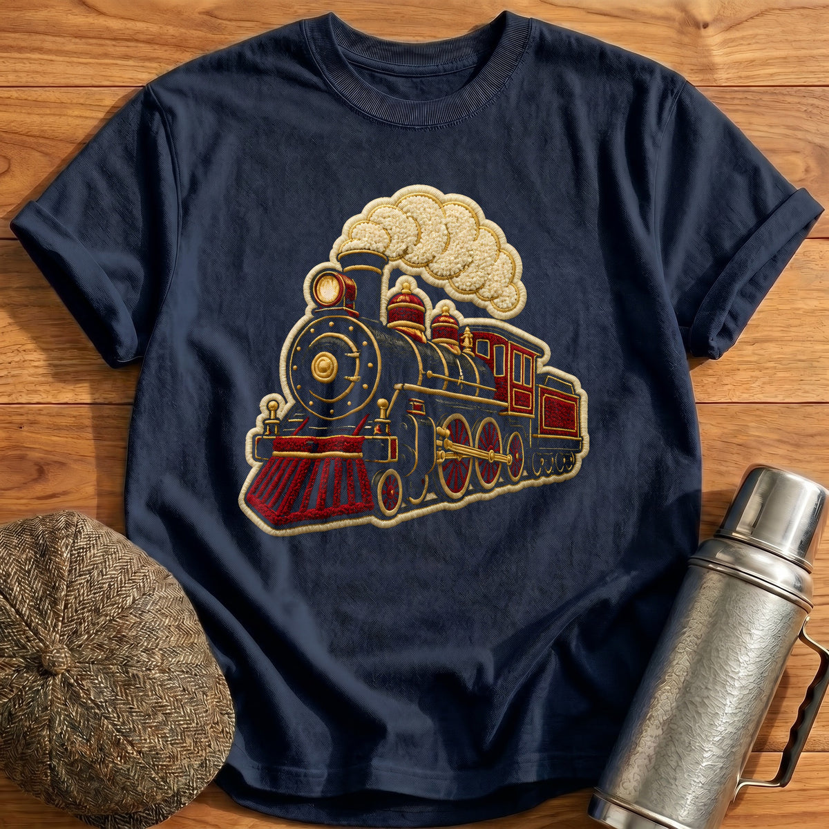 Embroidered Loco 50 T-Shirt - Navy