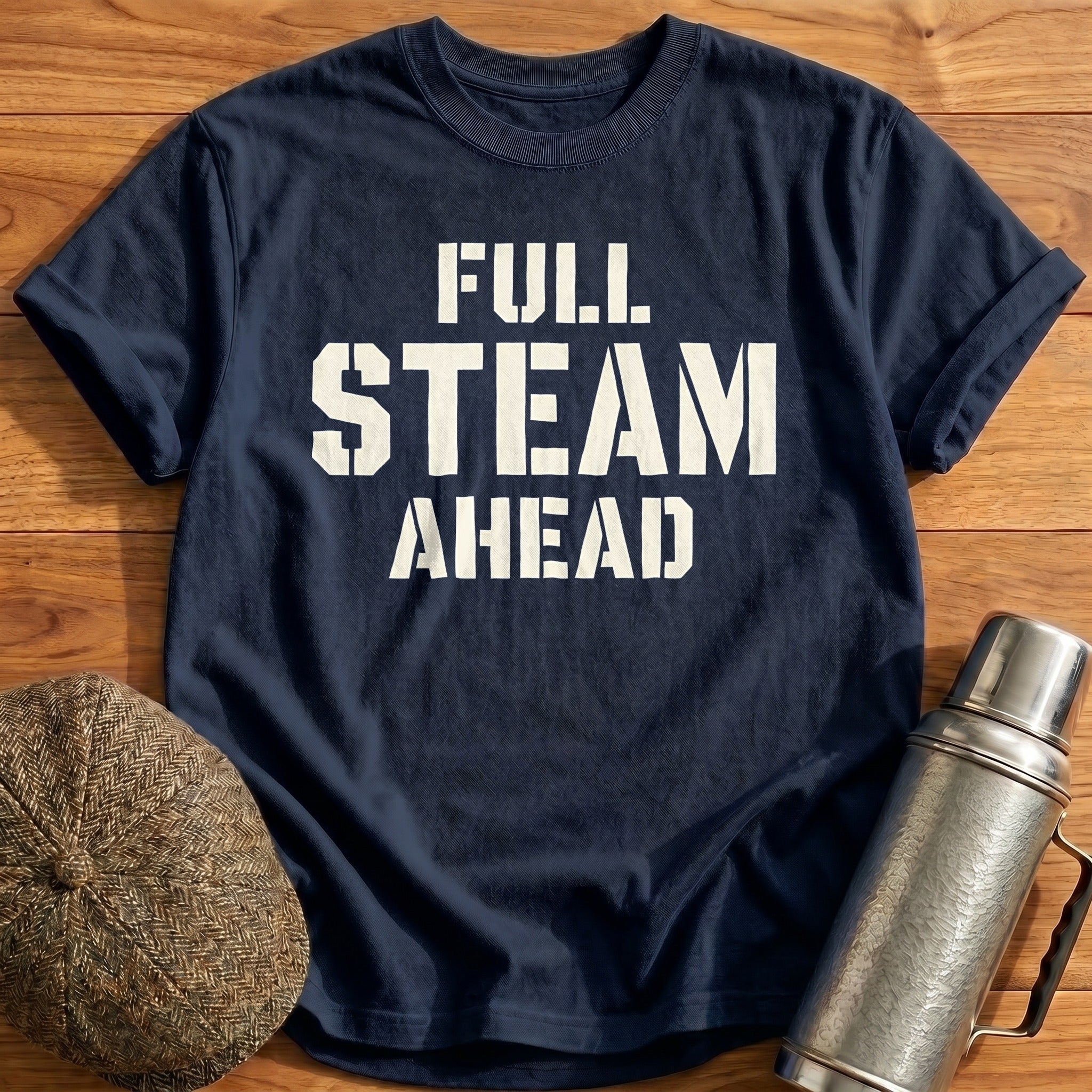 Full Steam Ahead 25 T-Shirt - Navy